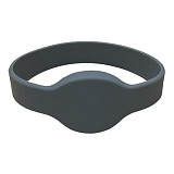 Силиконовый RFID браслет EM-Marine (OVAL) СЕРЫЙ, диаметр 65 мм