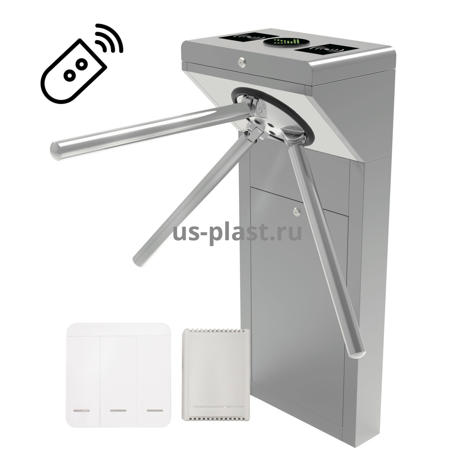 ZKTeco TS1000 Plus (RC) (EM/MF) комплект турникета для проходной с радиоуправлением