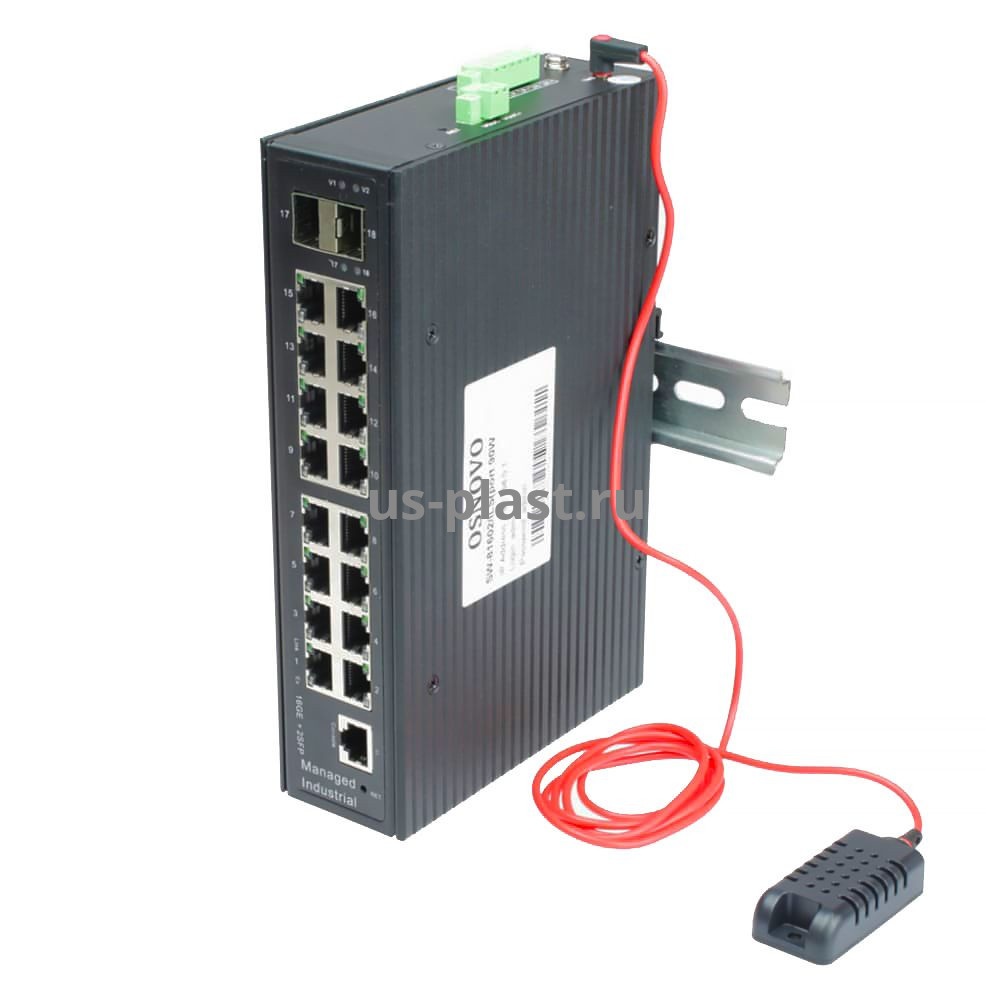 OSNOVO SW-81602/ILS (Port 90W,600W), управляемый PoE-коммутатор