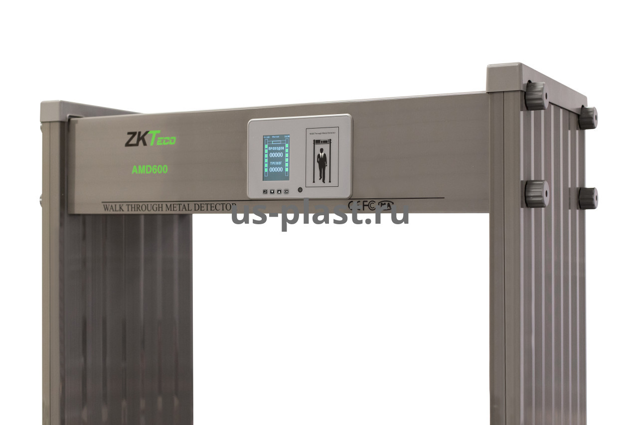ZKTeco AMD600 (800 мм) арочный металлодетектор, 6 зон детекции. Фото N3