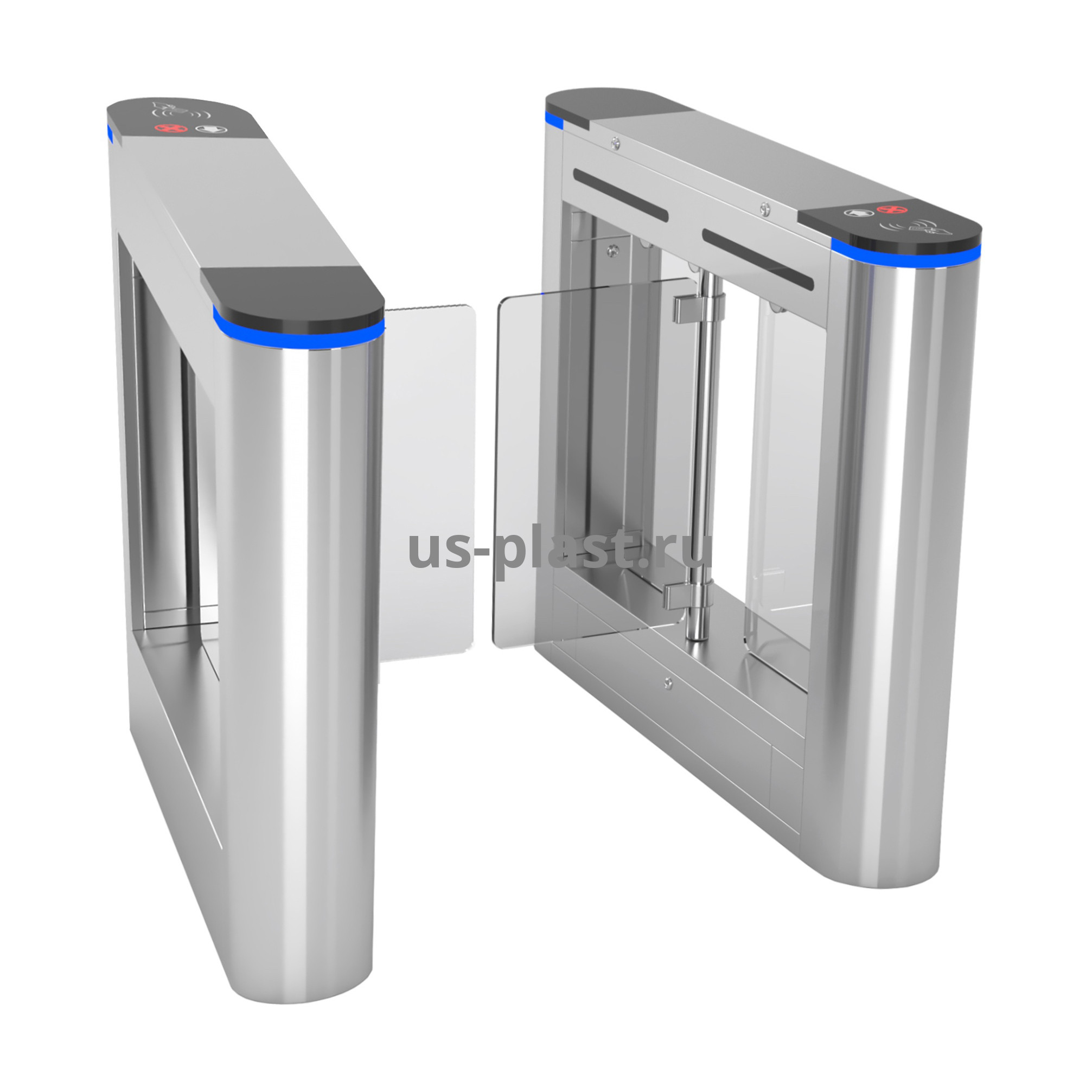 Распашной турникет Karsun JS-XBZ004 (900 мм) два боковых модуля