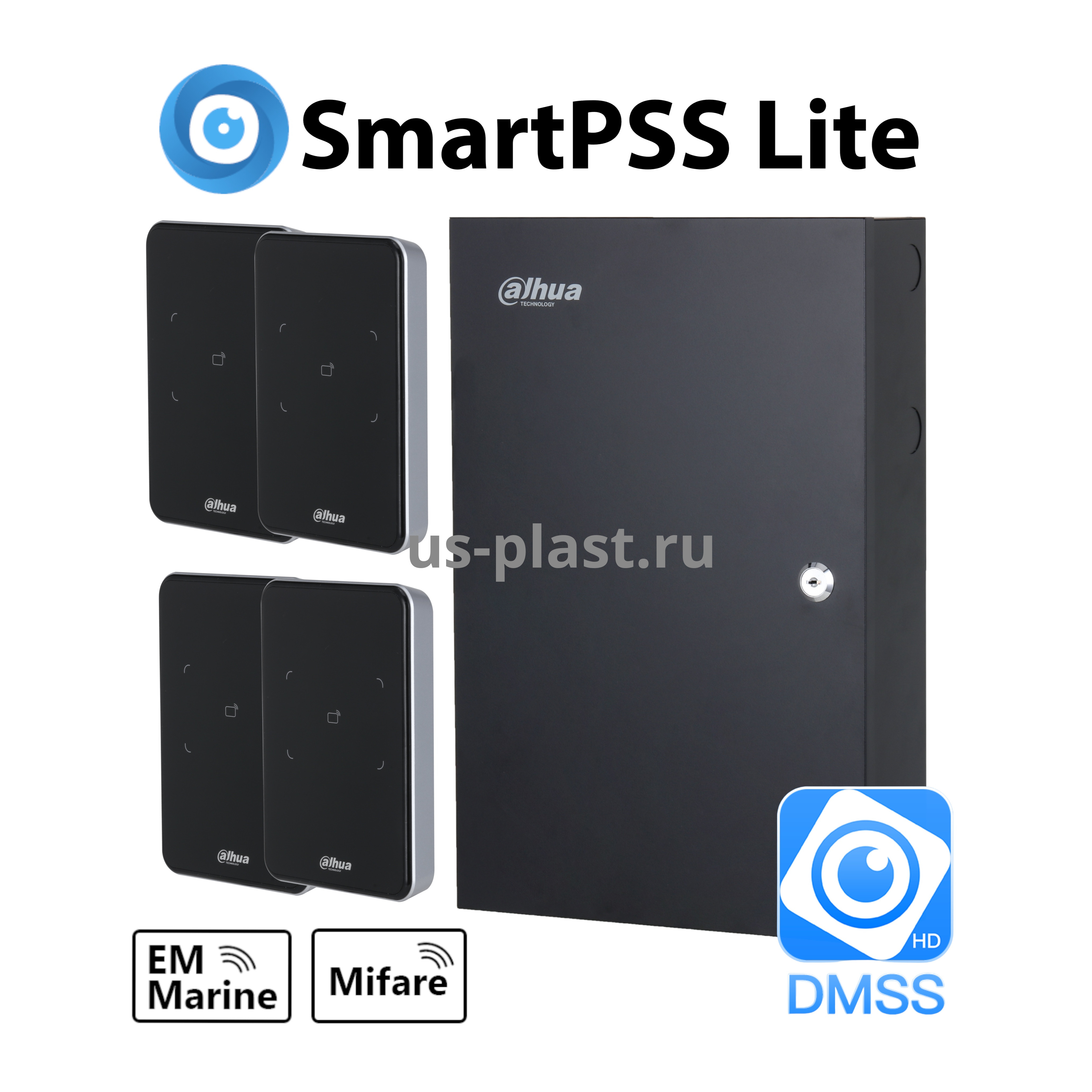 Dahua ACS-TA-2D KIT (EM/MF) комплект СКУД на 2 двери с учетом рабочего времени по картам