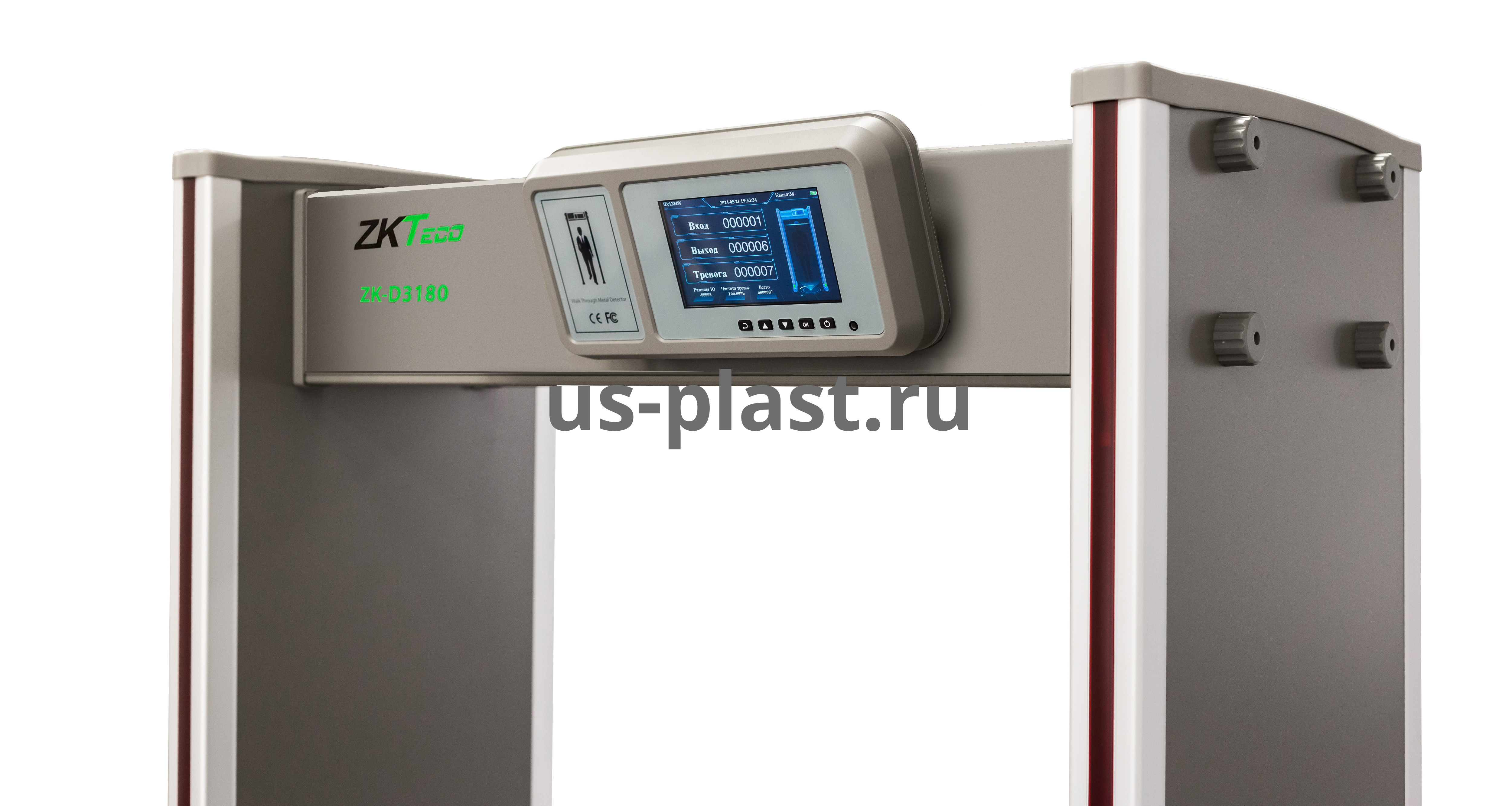 ZKTeco ZK-D3180 (1000 мм) арочный стационарный металлодетектор с увеличенной шириной прохода. Фото N4