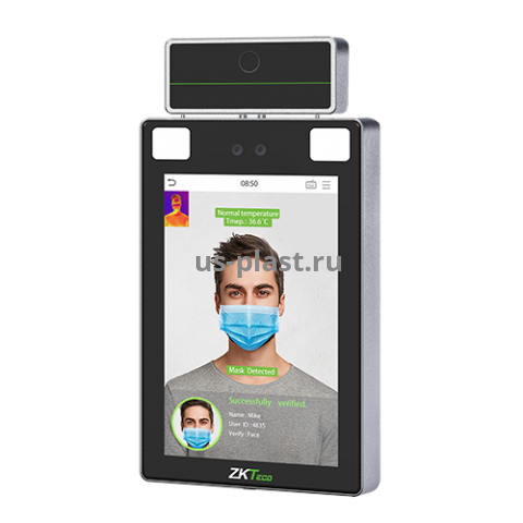 ZKTeco ProFaceX [TI] биометрический терминал распознавания лиц с измерением температуры тела. Фото N2