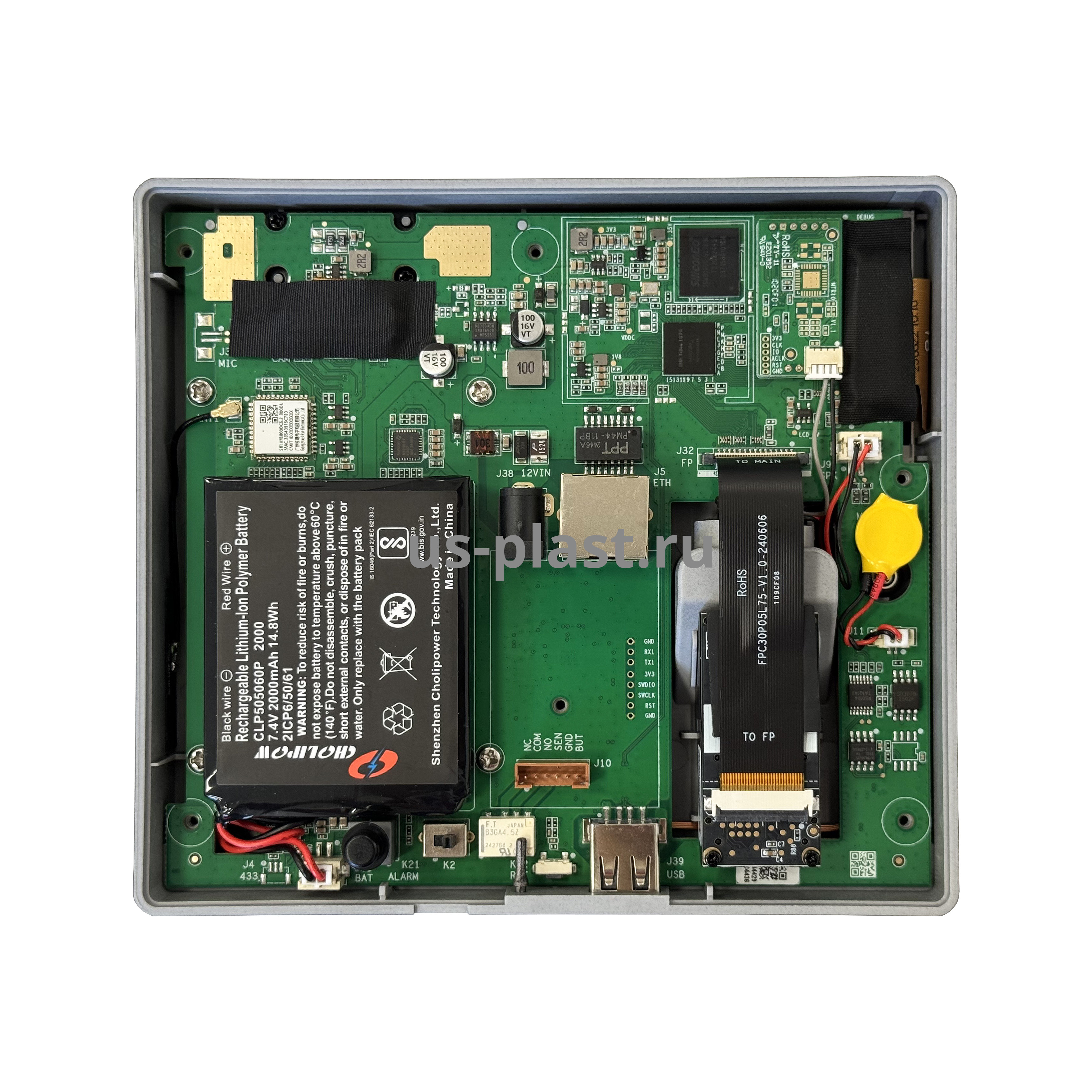 ZKTeco SenseFace M2F-LR [EM] [Wi-Fi] BATTERY, терминал учета рабочего времени с распознаванием лиц и отпечатков пальцев. Фото N5