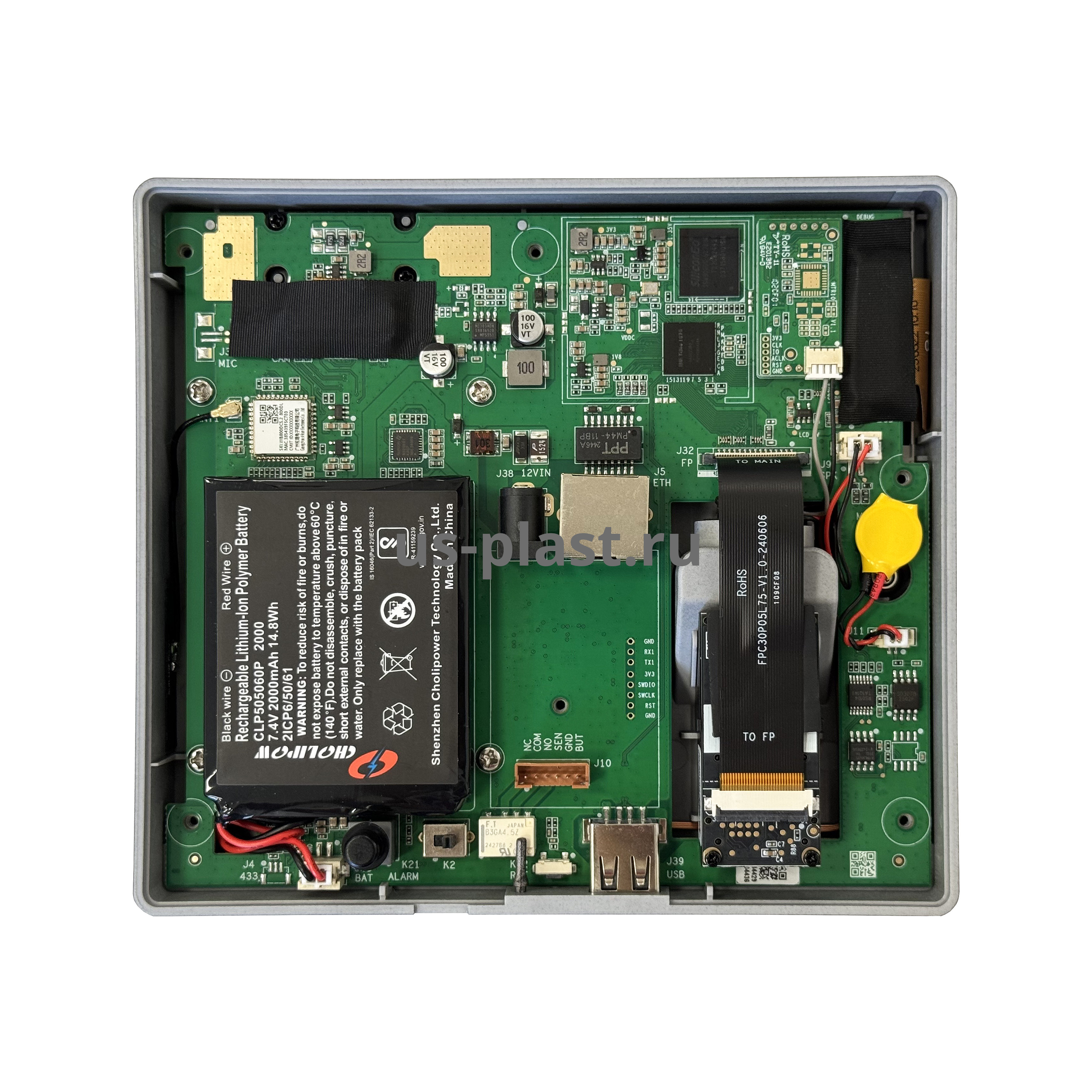 ZKTeco SenseFace M2F-LR [EM] [Wi-Fi] BATTERY, терминал учета рабочего времени с распознаванием лиц и отпечатков пальцев. Фото N5