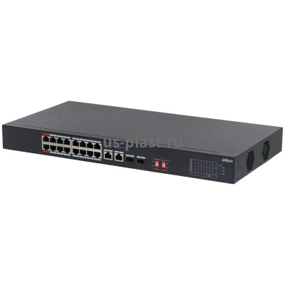 Dahua DH-S3218-16ET-240, неуправляемый коммутатор с PoE