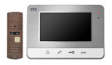 CTV-DP401 (серебро), комплект видеодомофона