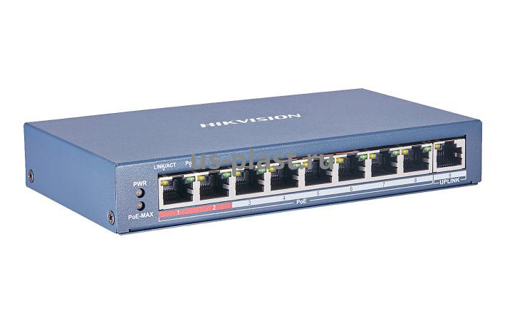 Hikvision DS-3E0109P-E (C) неуправляемый PoE-коммутатор. Фото N2