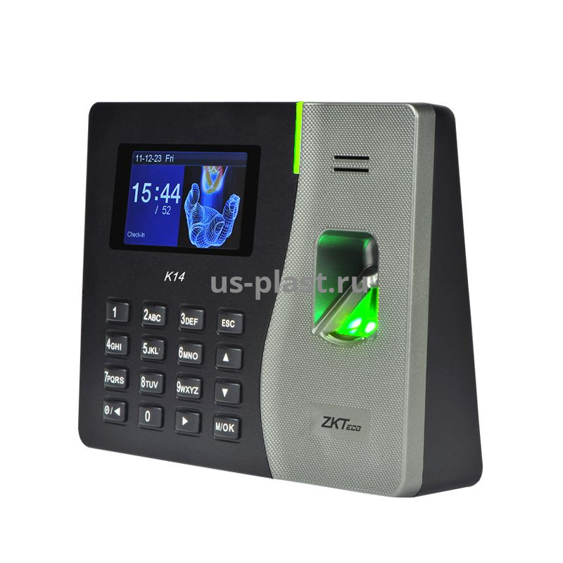 ZKTeco K14, биометрический терминал учета рабочего времени по отпечатку пальца