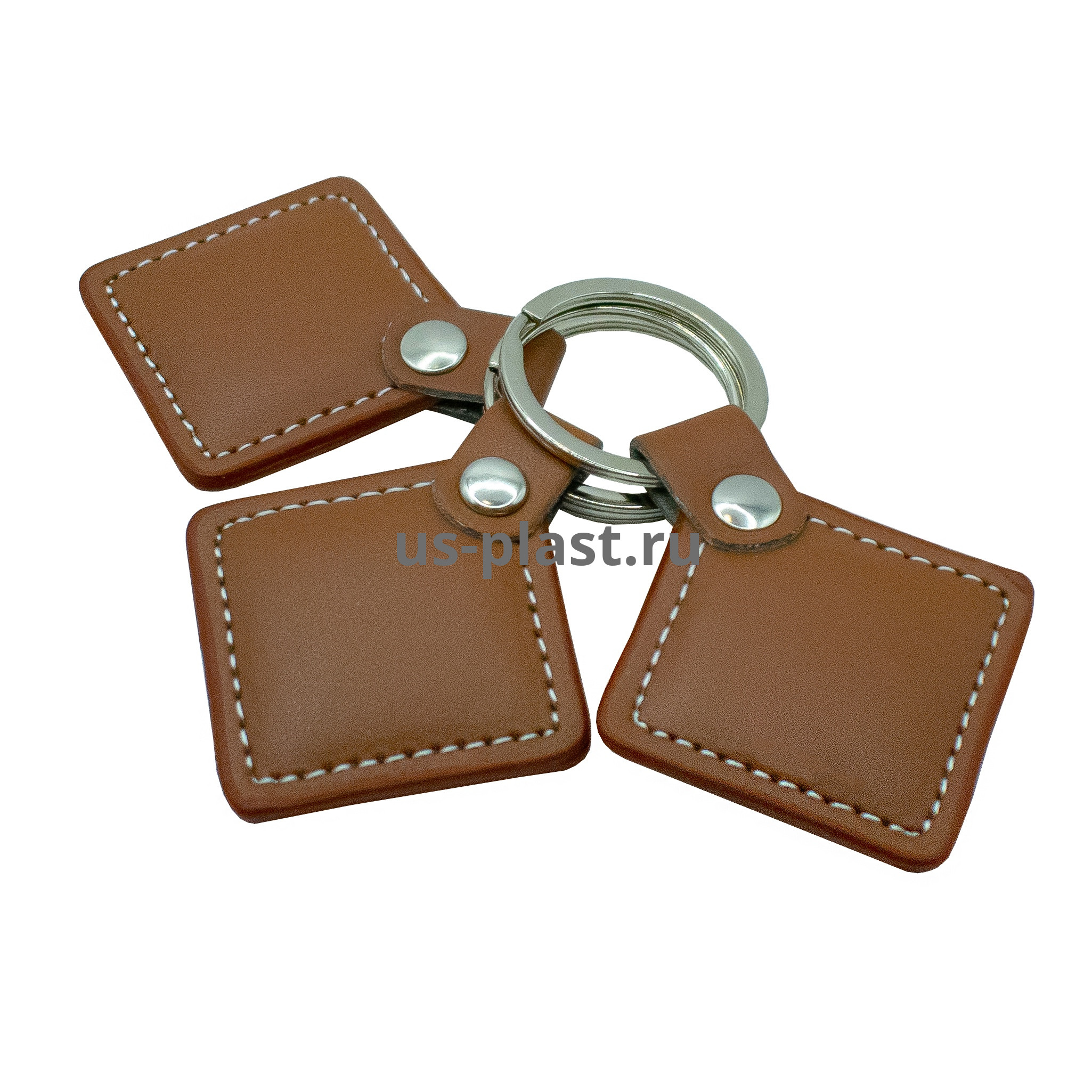 RFID брелок кожаный MIFARE Classic 1K (КОРИЧНЕВЫЙ) серия "STANDART". Фото N3