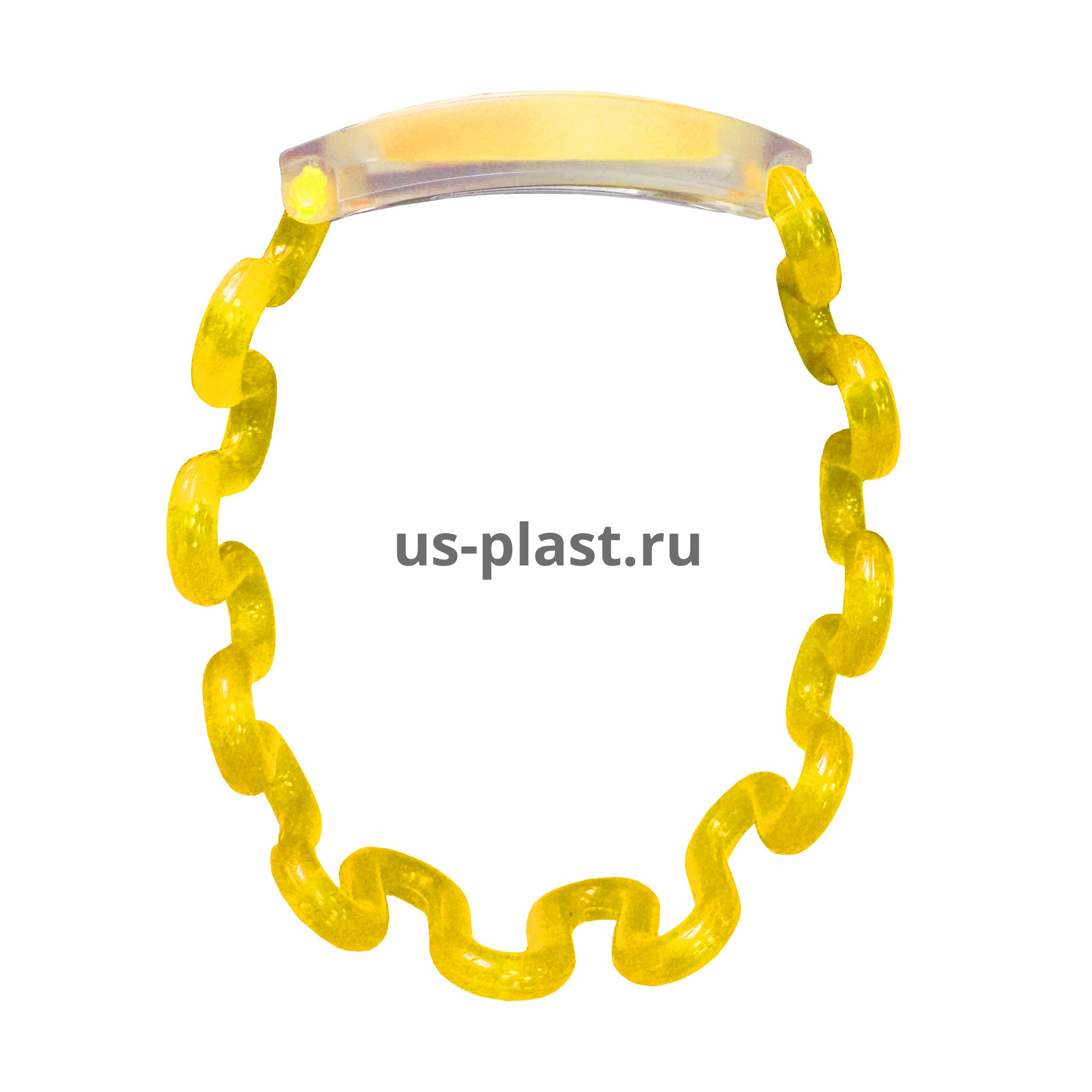 Пружинный RFID браслет EM-Marine (ЖЕЛТЫЙ) диаметр 65 мм. Фото N3