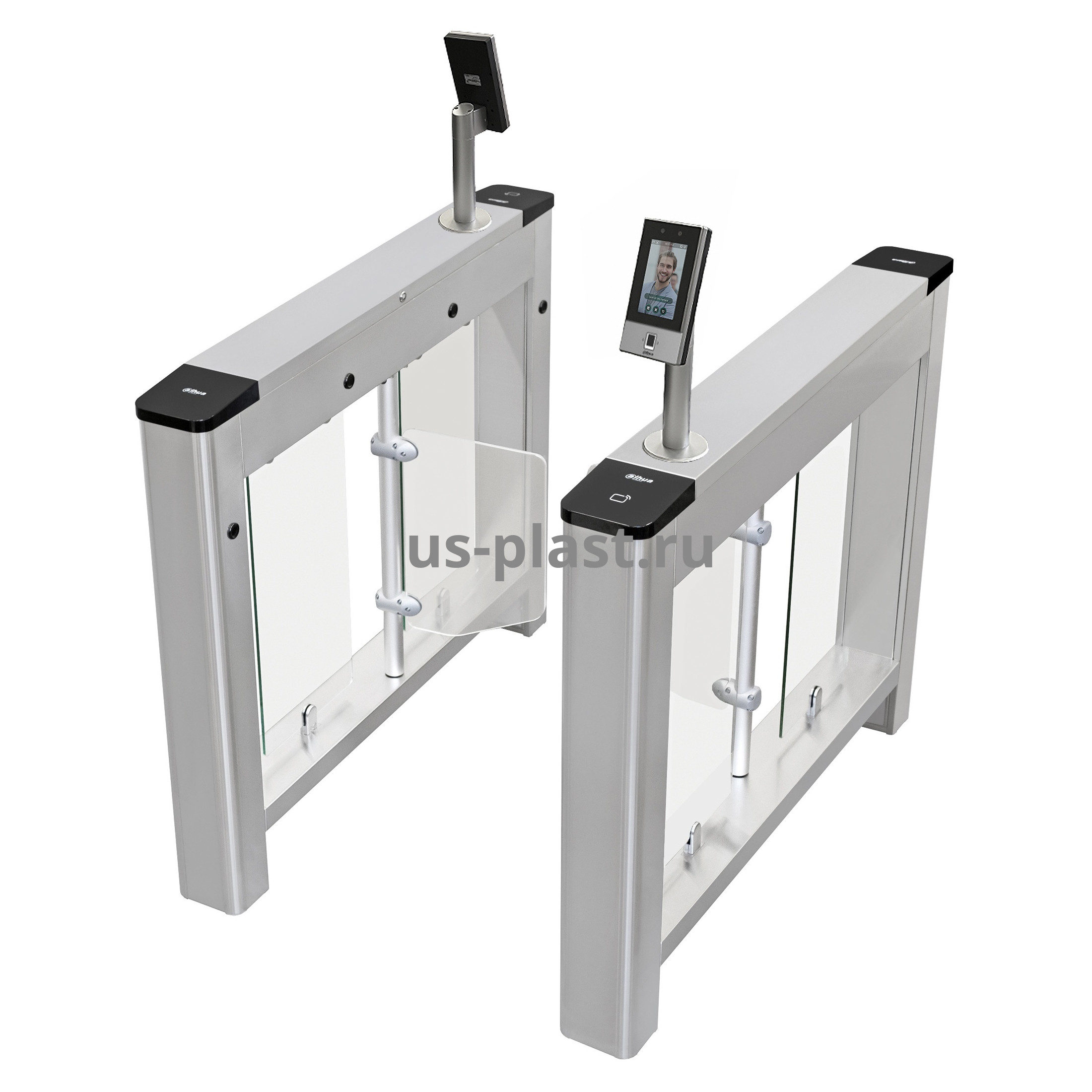 Dahua DHI-ASGB112K 600mm (FACE/FP) распашной турникет с распознаванием лиц, отпечатков пальцев и карт Mifare