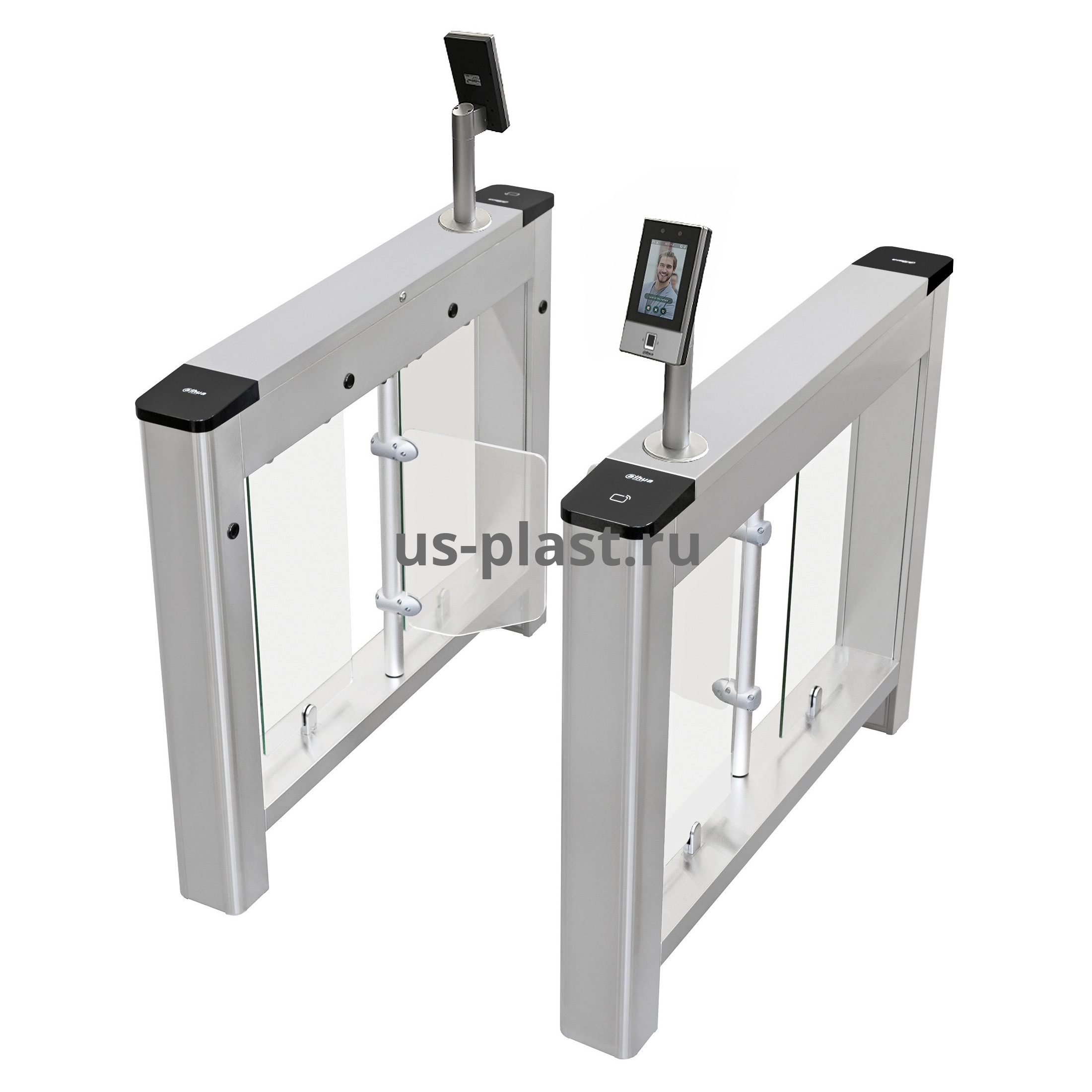 Dahua DHI-ASGB112K 600mm (FACE/FP) распашной турникет с распознаванием лиц, отпечатков пальцев и карт Mifare