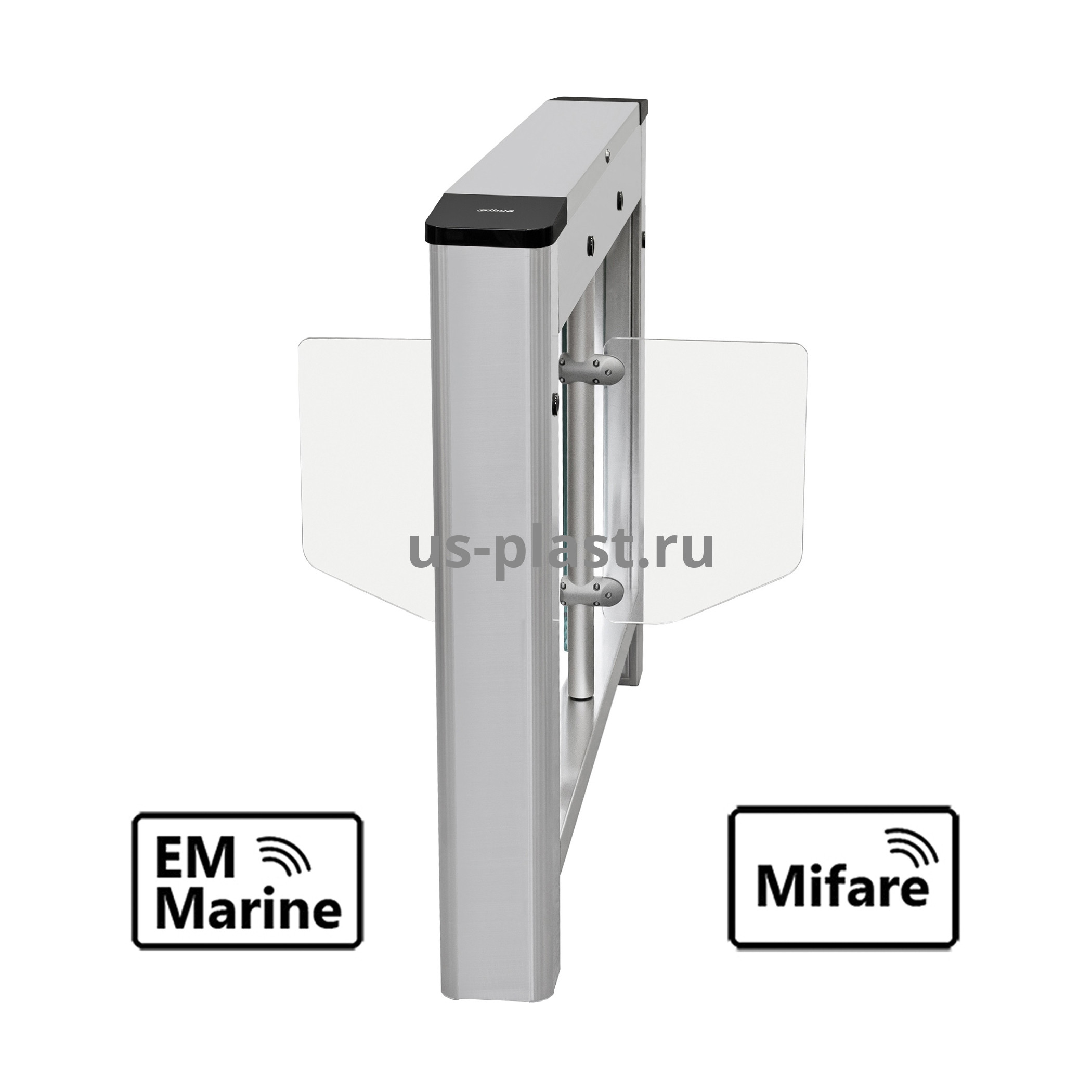 Dahua DHI-ASGB120K-D (EM/MF) распашной двухпроходной турникет (электронная проходная) с контроллером и RFID считывателями