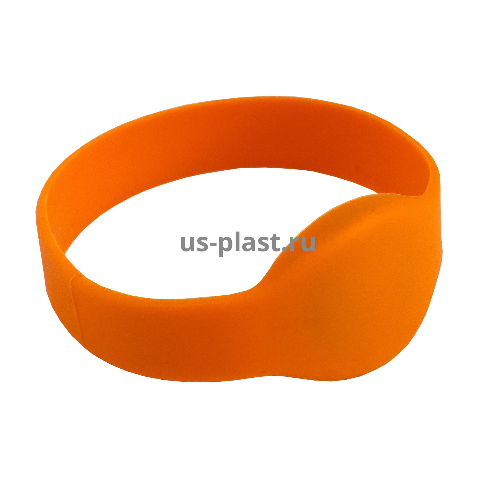 RFID браслет Mifare силиконовый (красно-оранжевый) D65. Фото N2