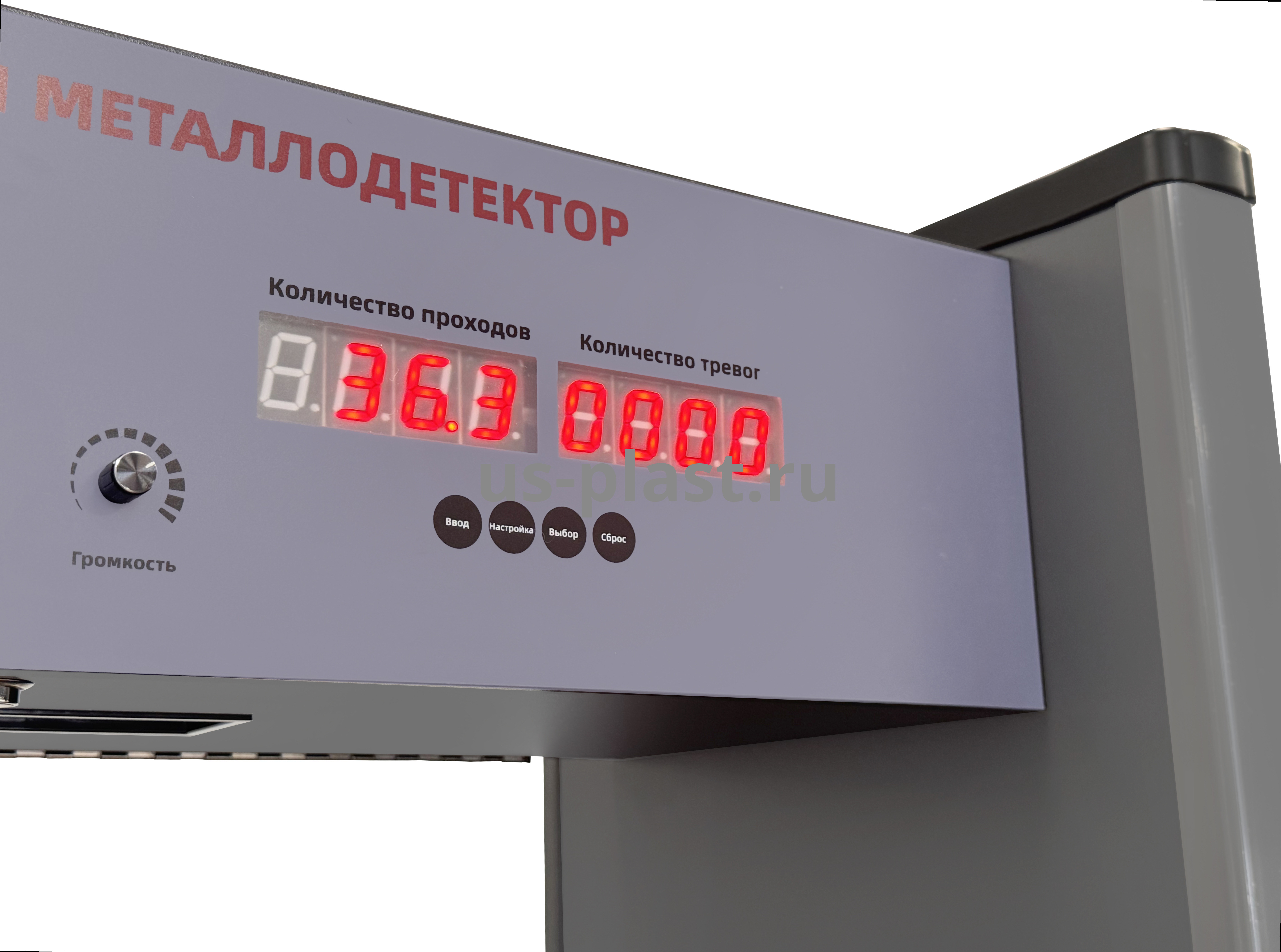 Арочный металлодетектор JT-100T (800 мм) с измерением температуры тела. Фото N3