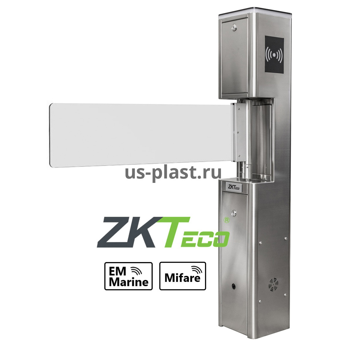 ZKTeco SBT2011S НЕРЖ [EM/MF] распашной турникет (электронная проходная) с контроллером и считывателями RFID карт