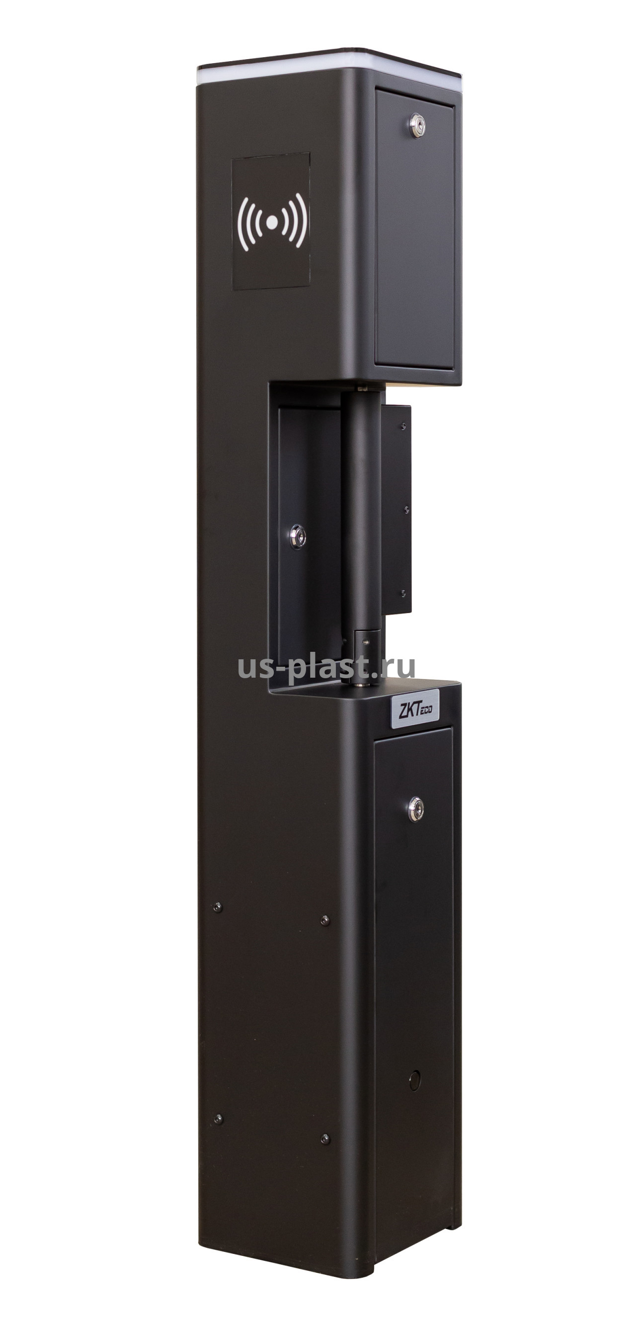 ZKTeco SBT2011S Black [EM] распашной турникет (электронная проходная) с контроллером и считывателями RFID карт. Фото N2