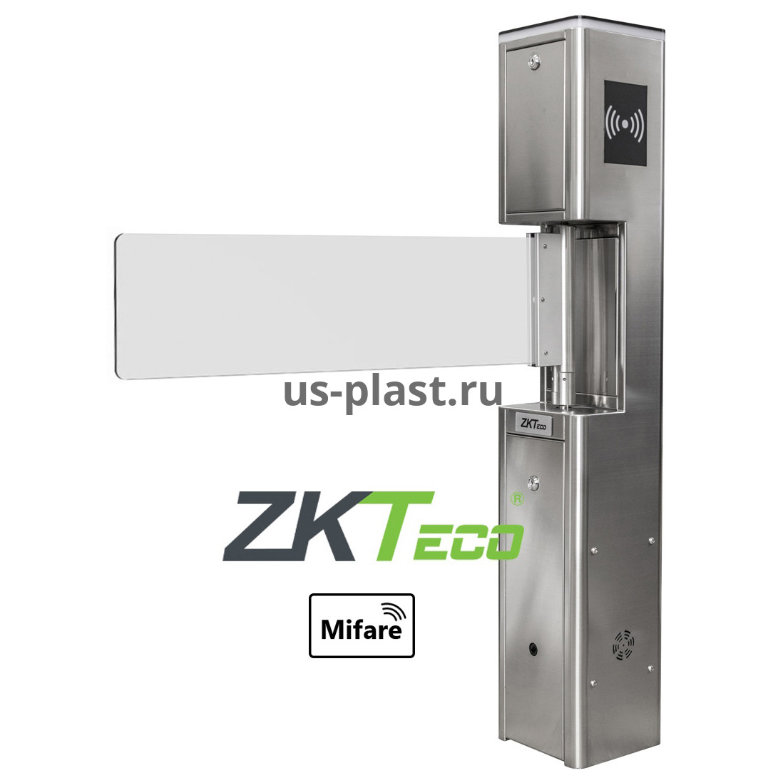 ZKTeco SBT2011S НЕРЖ [MF] распашной турникет (электронная проходная) с контроллером и считывателями RFID карт