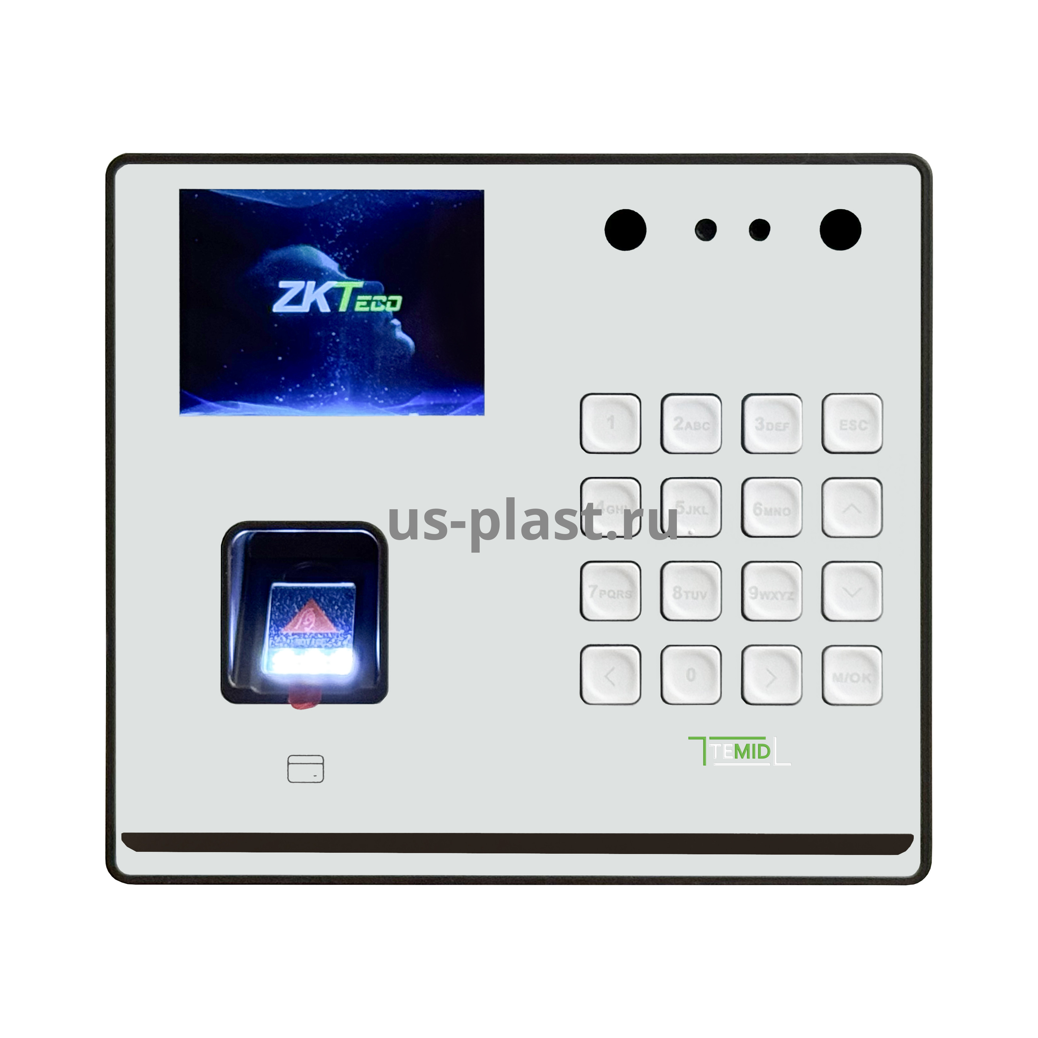 SenseFace M2F-LR [EM] [Wi-Fi] WHITE терминал учета рабочего времени с распознаванием лиц, отпечатков пальцев и карт доступа. Фото N4