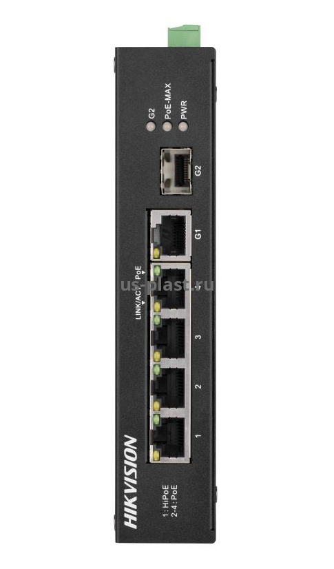 Hikvision DS-3T0306HP-E/HS неуправляемый PoE-коммутатор
