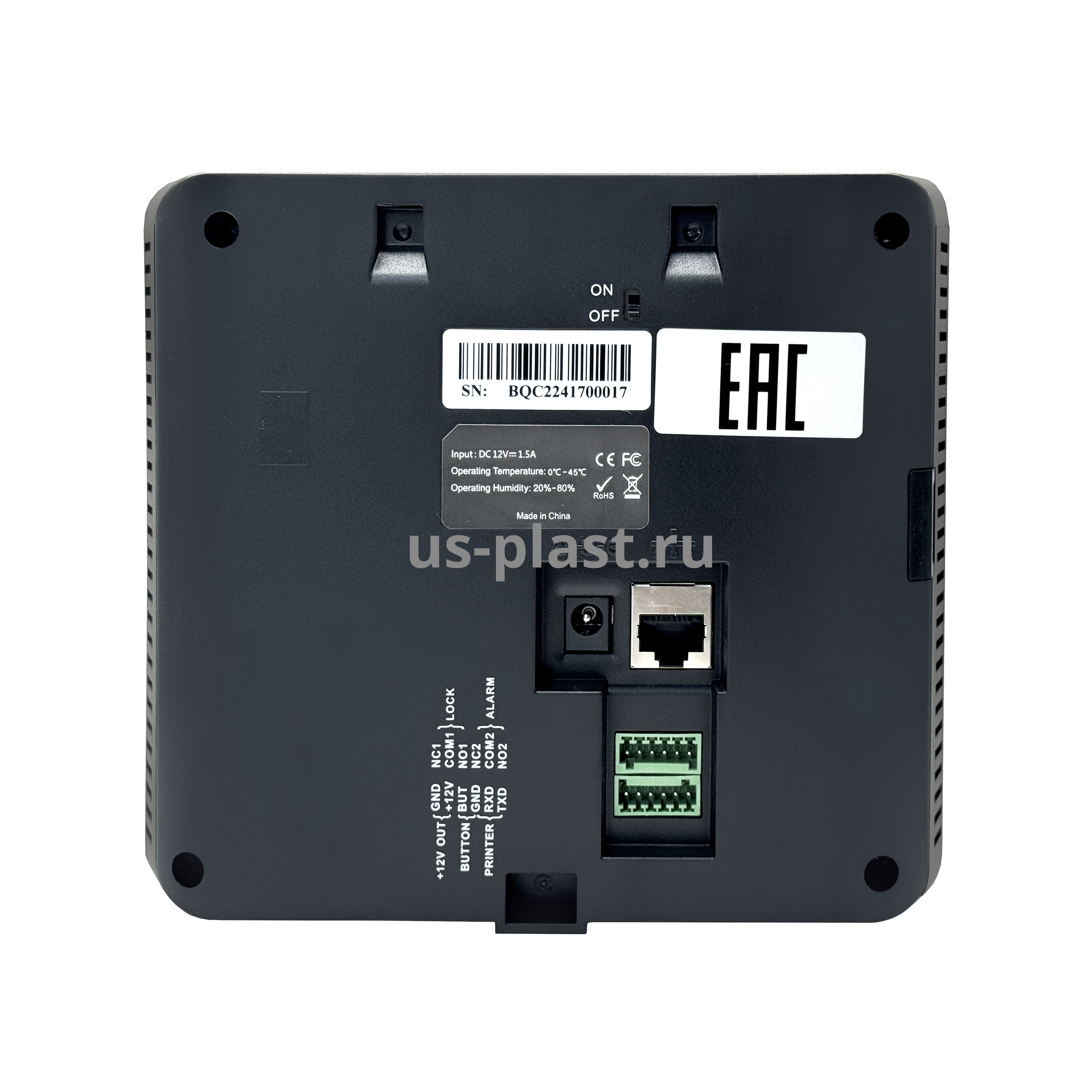 ZKTeco MB360 Plus [EM] [Wi-Fi] BATTERY, биометрический терминал с распознаванием лиц и отпечатков пальцев с ADMS. Фото N3