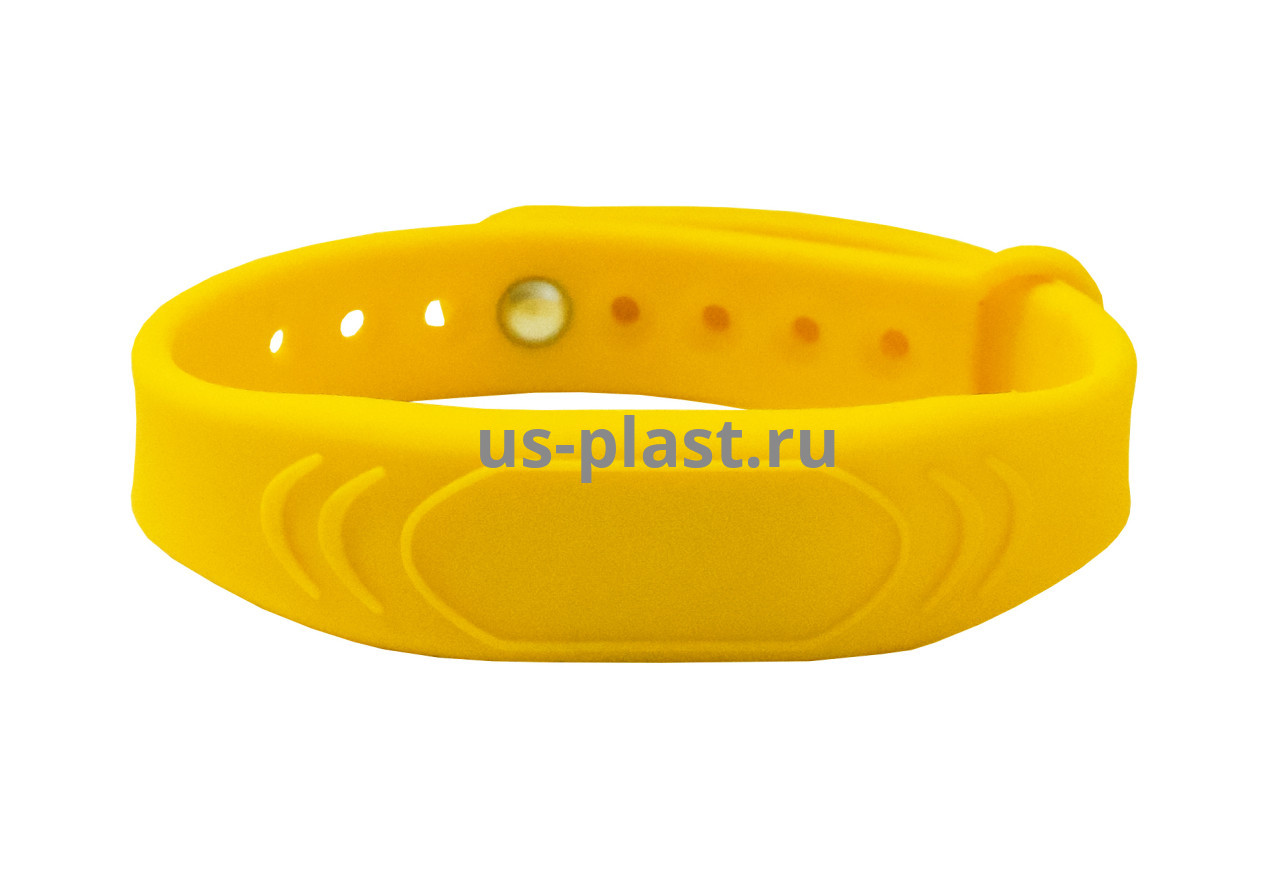 Силиконовый RFID браслет Mifare с застёжкой (SC-Yellow)
