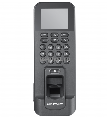 Hikvision DS-K1T804EF, терминал доступа со встроенным считывателем EM карт и отпечатков пальцев в Санкт-Петербурге