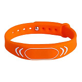 Силиконовый RFID браслет MIFARE 1K (SPORT) ОРАНЖЕВЫЙ, с застежкой