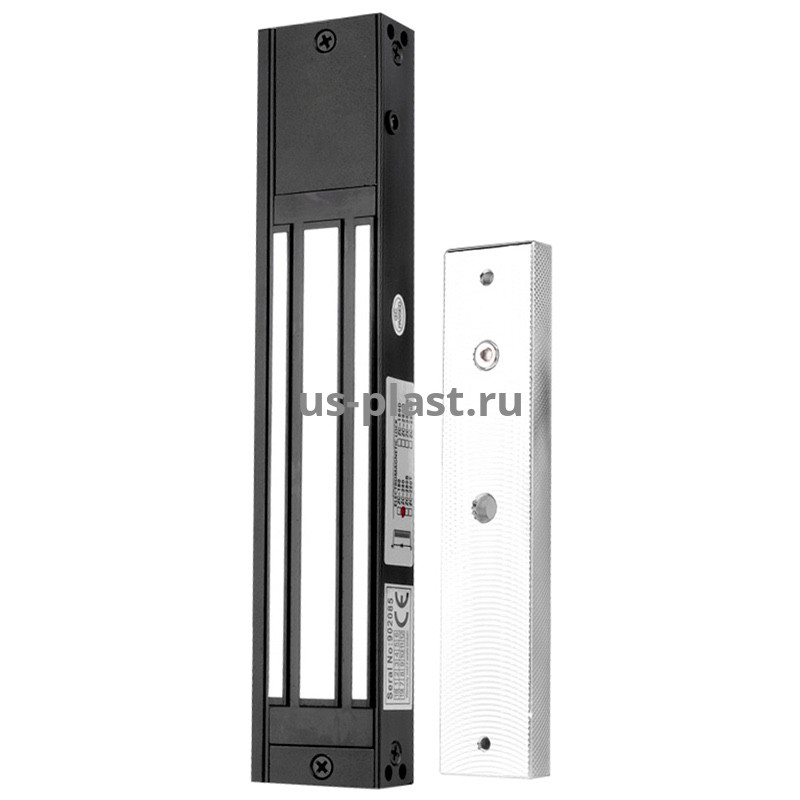 Накладной электромагнитный замок EL-600ST (Black) с силой удержания 280 кг. Фото N2