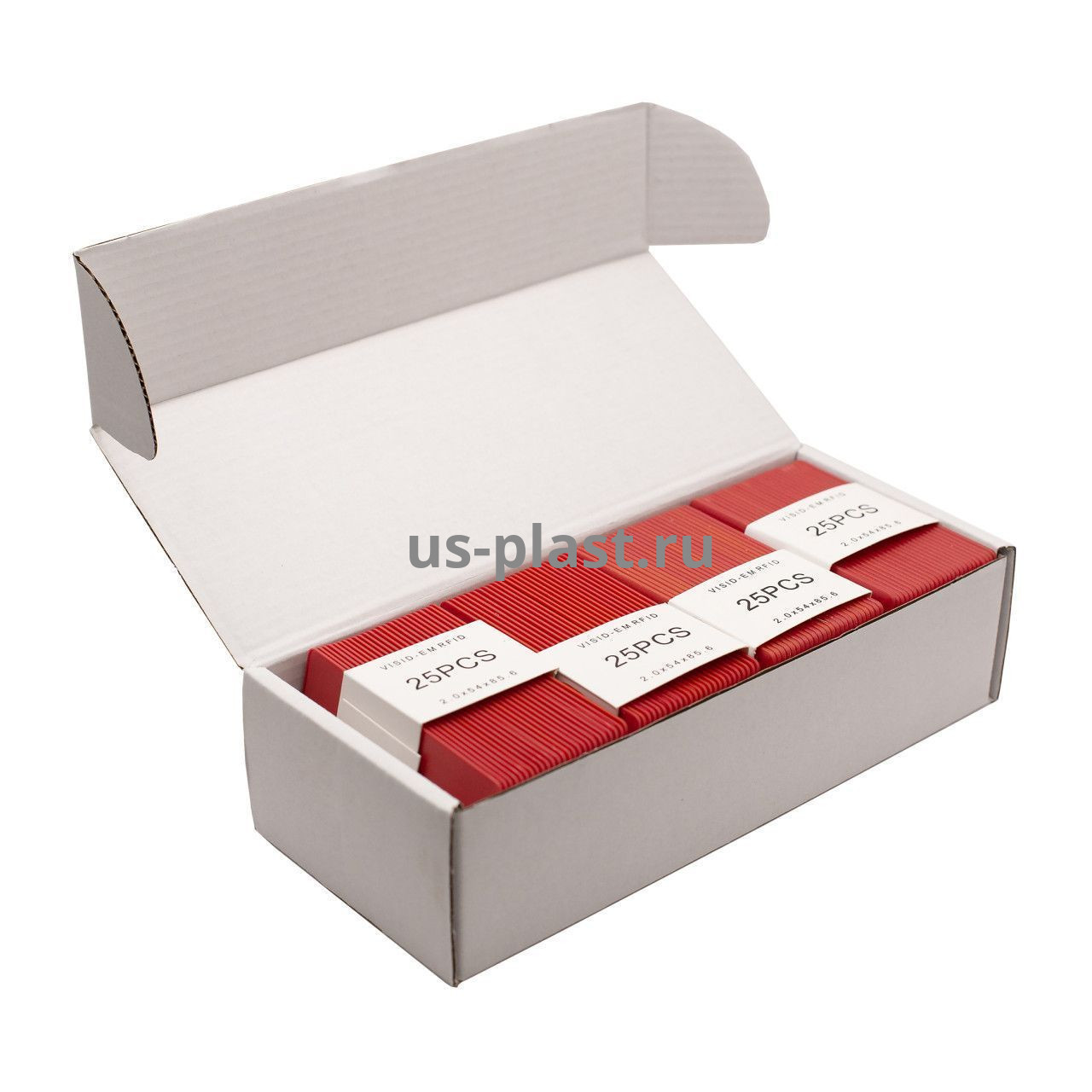 RFID карта EM-Marine Clamshell RED (толстая) с номером. Фото N4