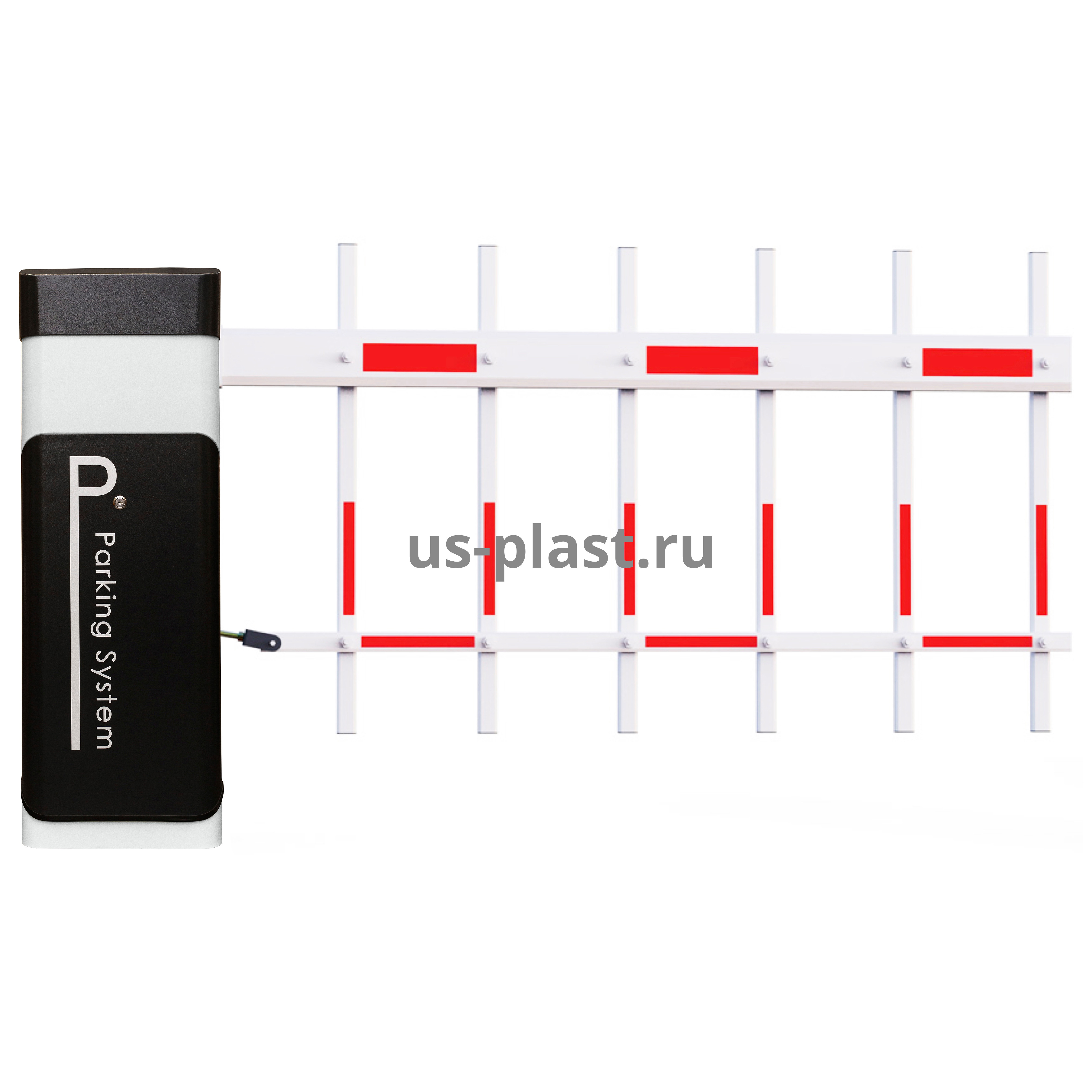 Автоматический шлагбаум DZ-132-TF (4.5M) BATTERY с прямой стрелой с защитной шторкой. Фото N2