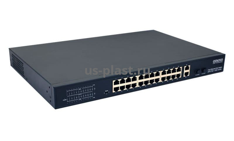 OSNOVO SW-62422 (400W), неуправляемый PoE-коммутатор