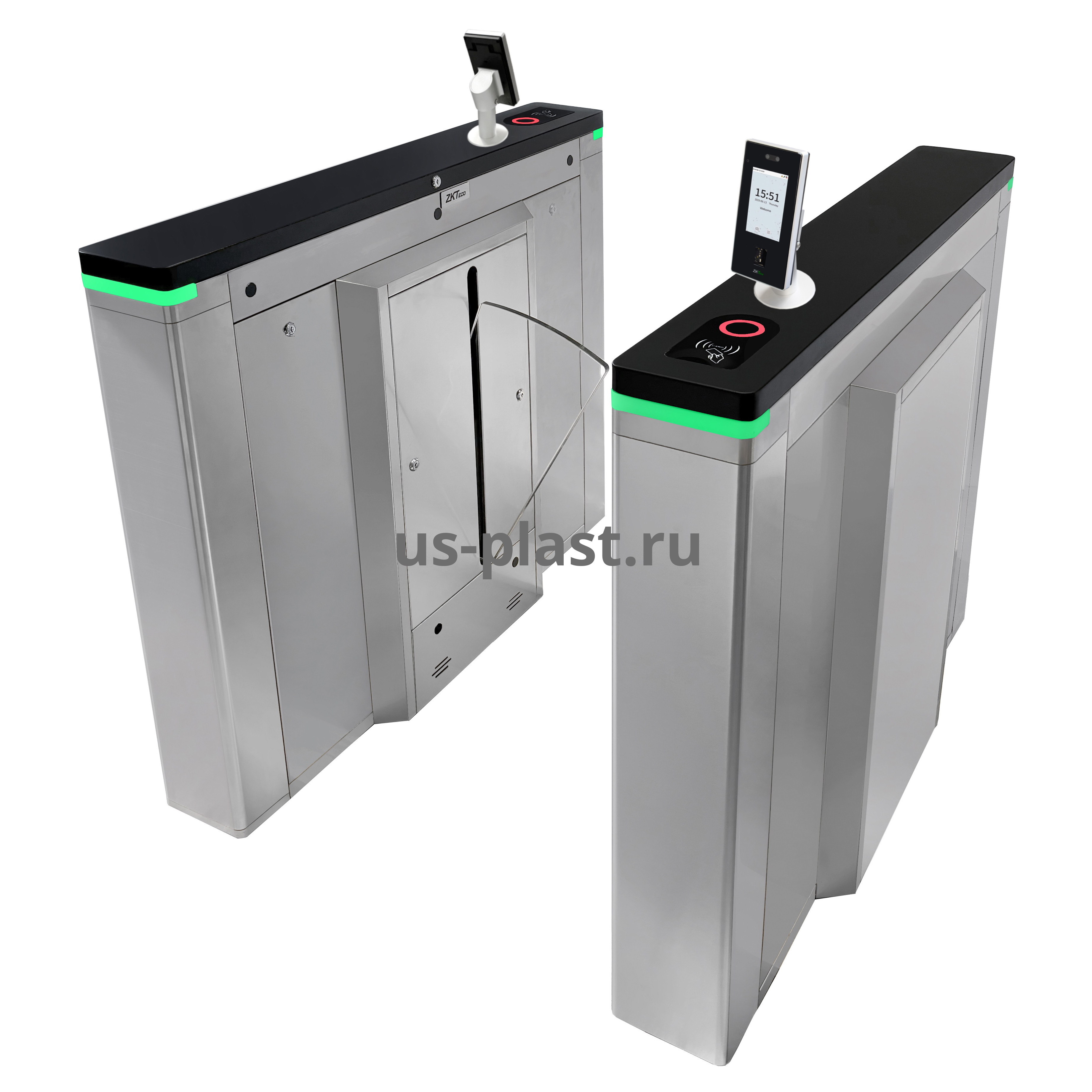 ZKTeco FBL700 (FACE) [MF] биометрический скоростной турникет с раздвижными створками
