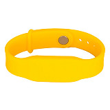 RFID браслет MIFARE 1K (PRESTIGE) ЖЁЛТЫЙ, силиконовый с застежкой
