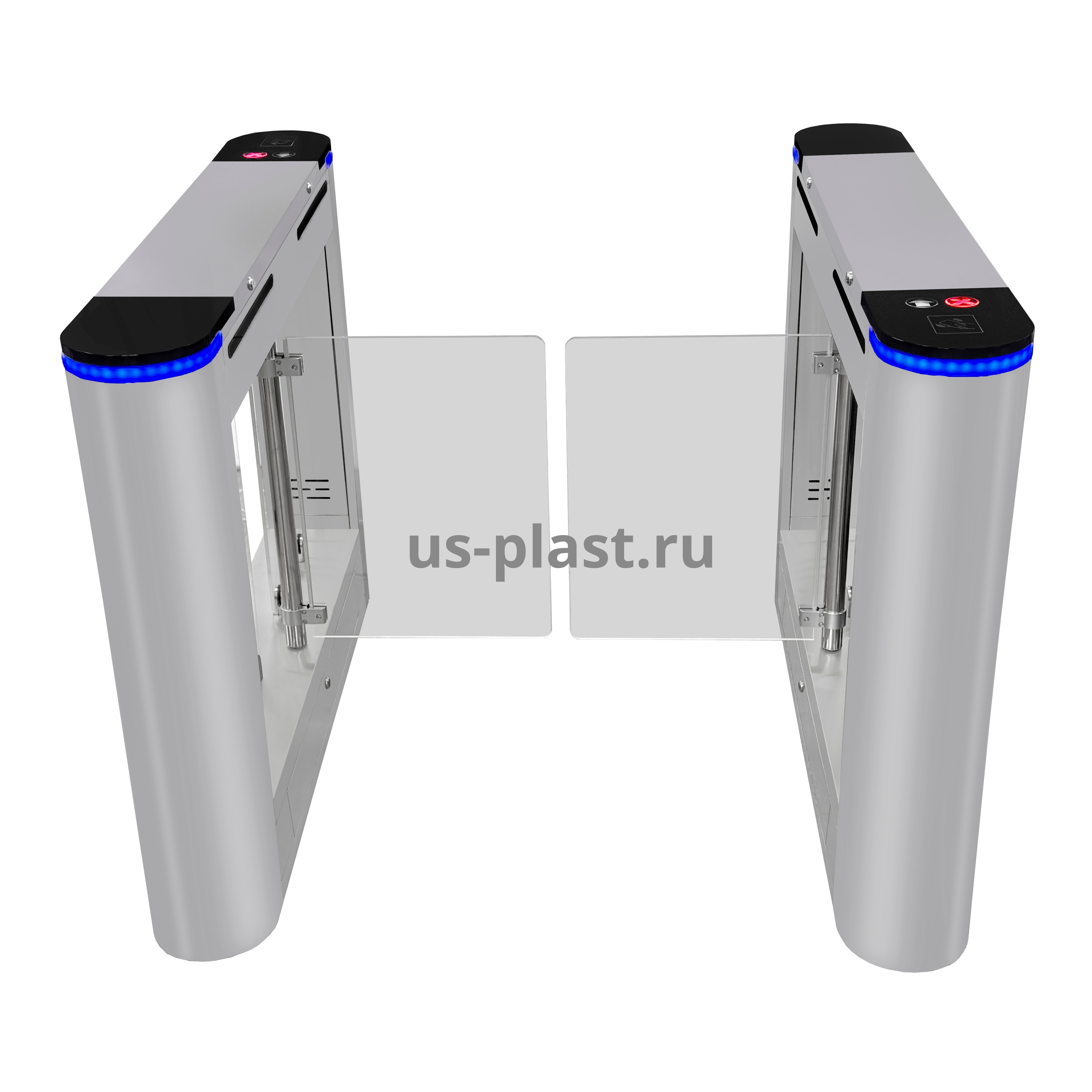 Распашной турникет Karsun JS-XBZ004 (900 мм) два боковых модуля. Фото N2