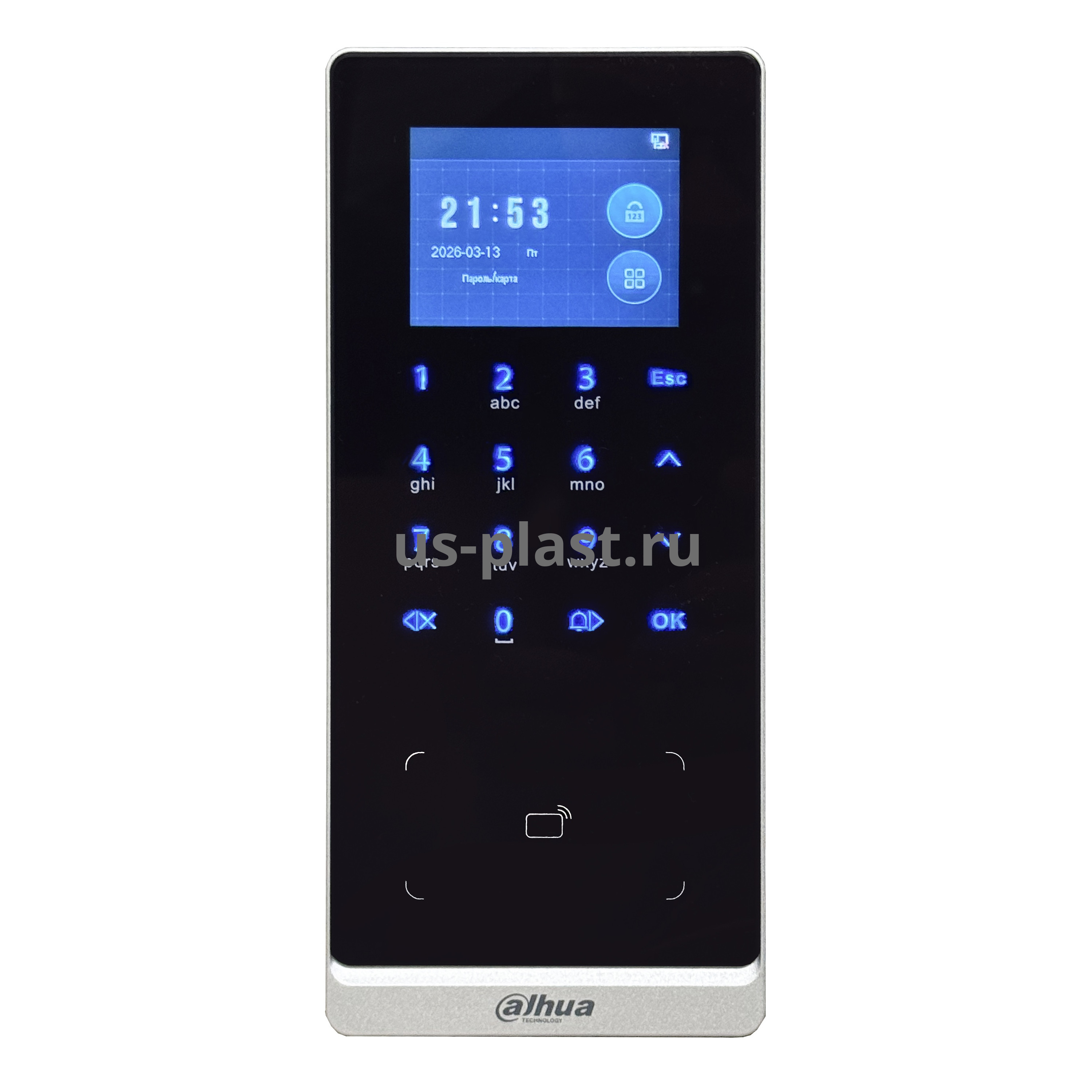 Dahua DHI-ASI2201H-DW (EM) (Wi-Fi) уличный терминал доступа и учета рабочего времени по картам EM-Marine