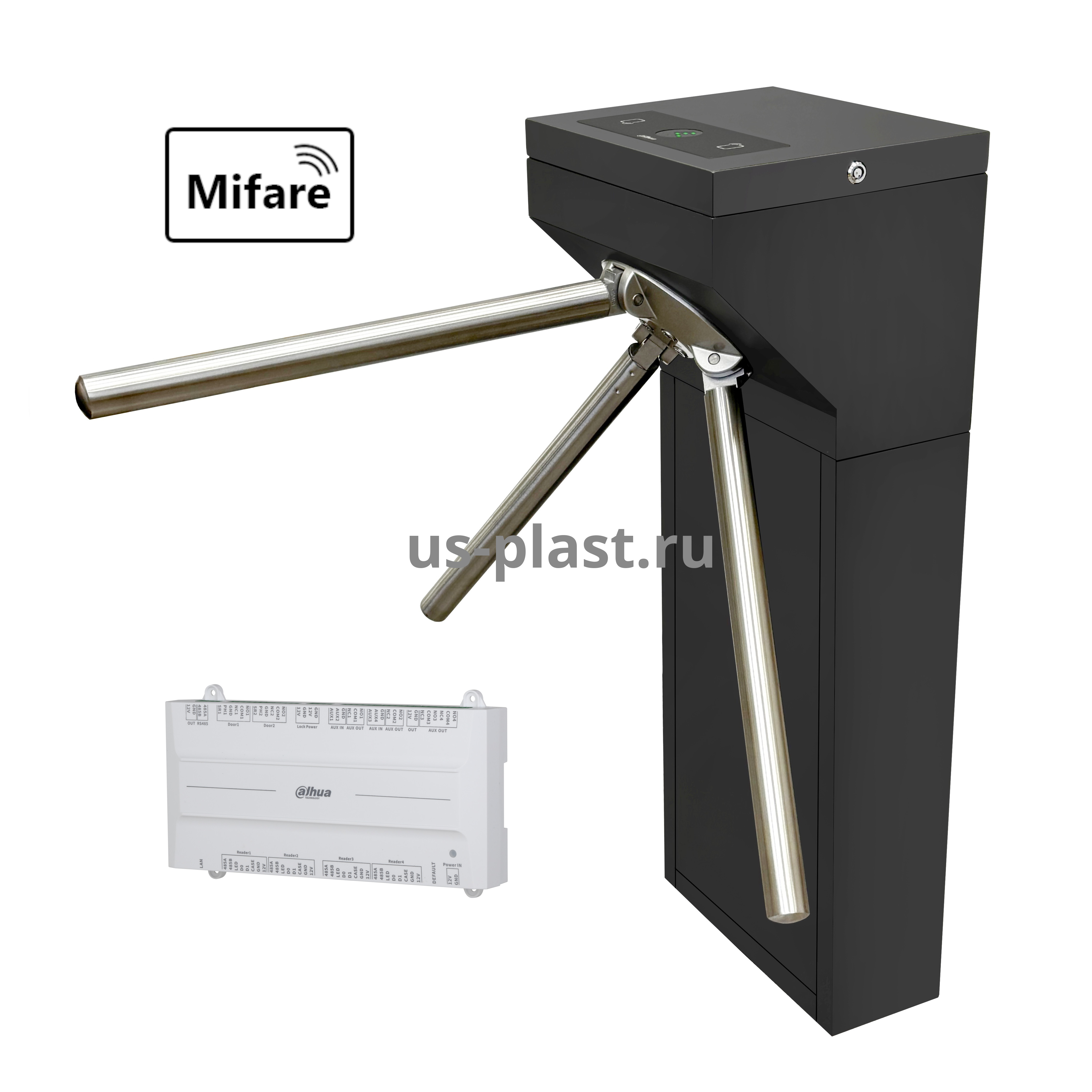 Dahua DHI-ASGG120B-IFC [MF] комплект-турникета (электронная проходная) с контроллером и RFID считывателями Mifare
