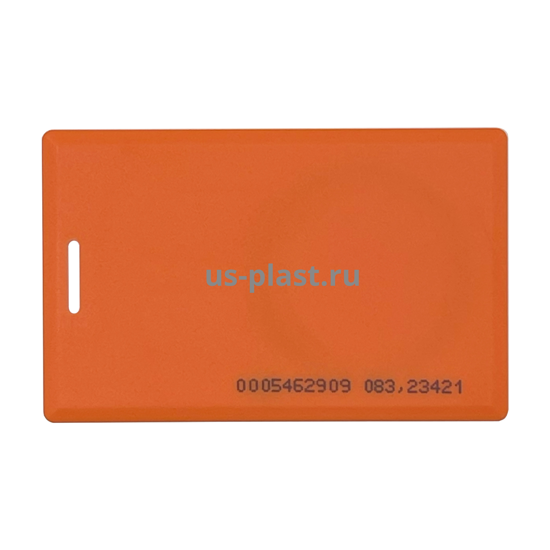 RFID карта EM-Marine Clamshell ORANGE (толстая) с номером