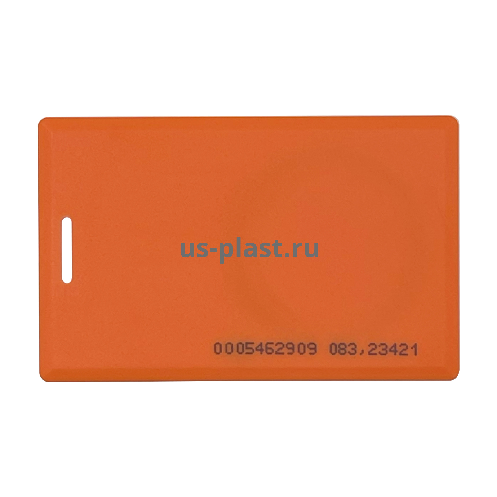 RFID карта EM-Marine Clamshell ORANGE (толстая) с номером