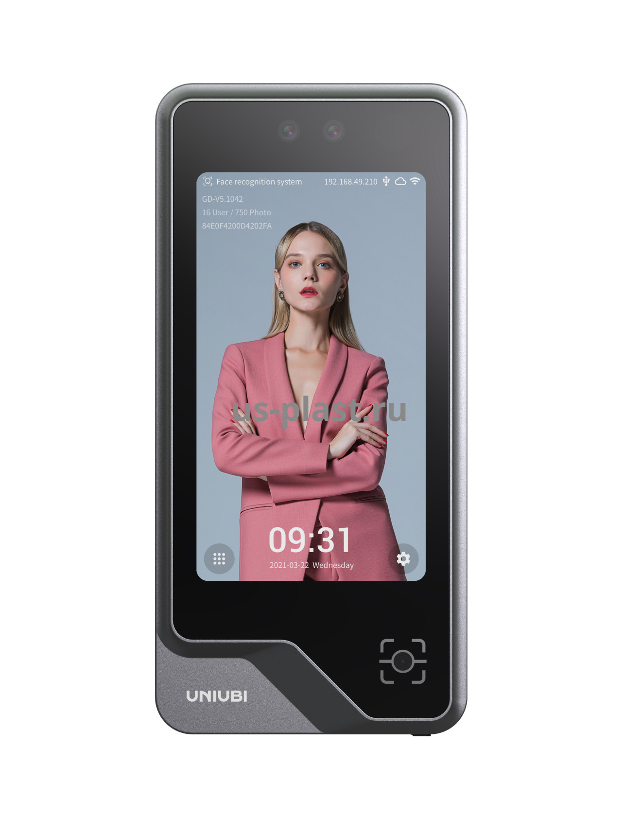 Uni-Ubi Uface 5 Pro QR, биометрический терминал распознавания лиц