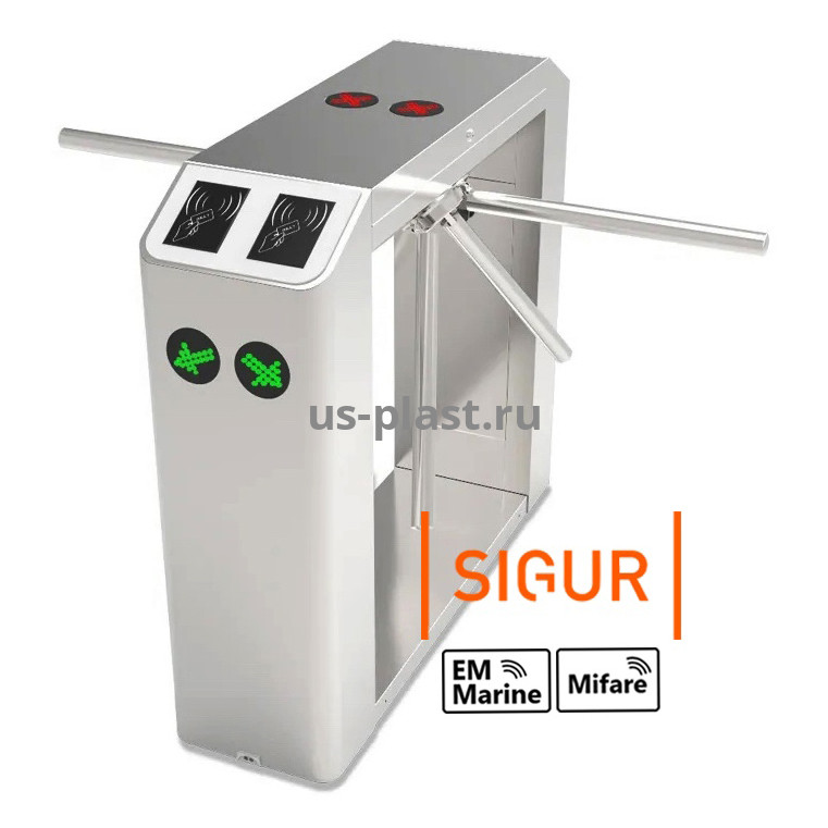 ZKTeco TS2211 [SIGUR, EM/MF] двухпроходной турникет-трипод (электронная проходная) с контроллером и считывателями RFID карт