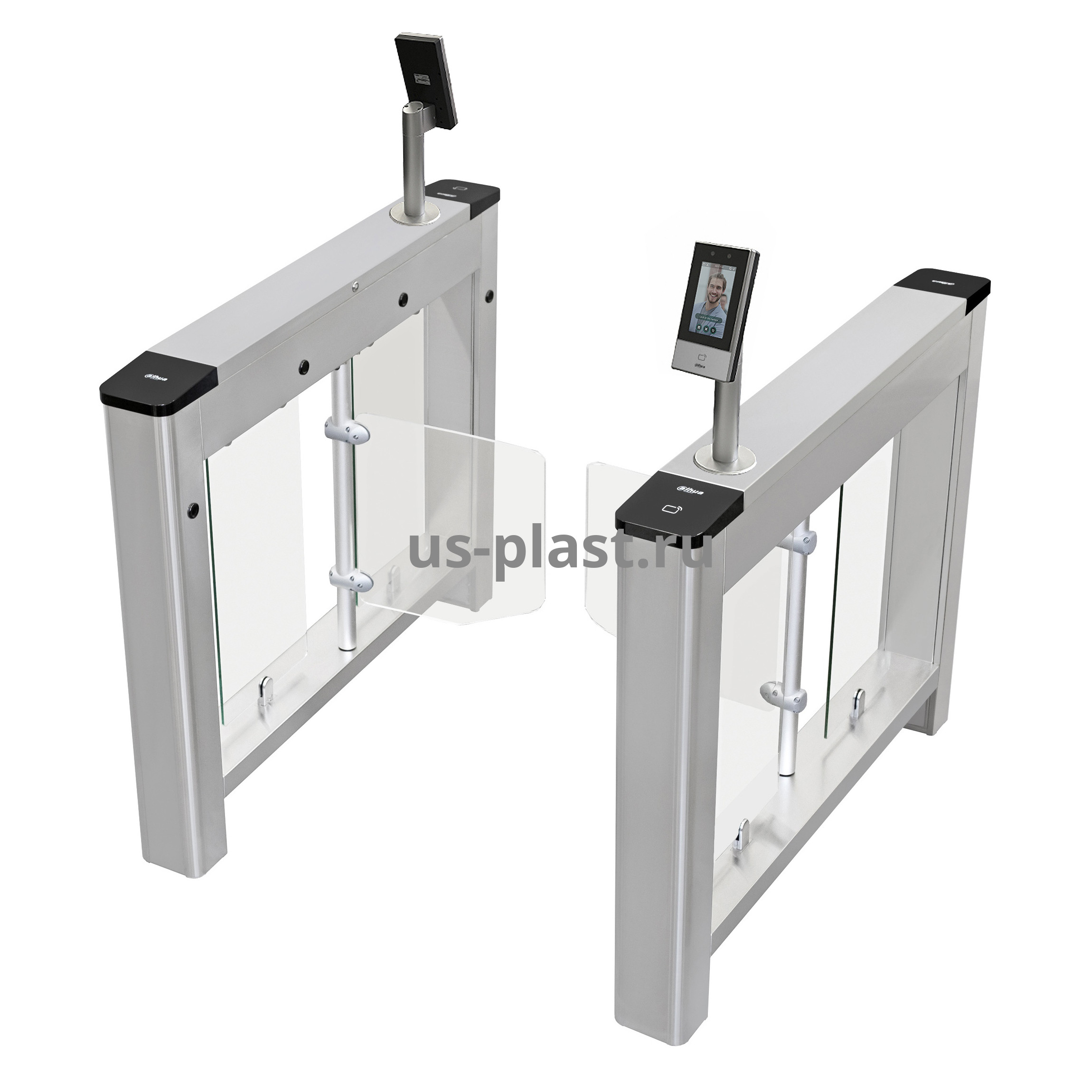 Dahua DHI-ASGB112K 900mm (FACE) распашной турникет с распознаванием лиц и карт Mifare