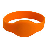 Силиконовый RFID браслет MIFARE (OVAL) ОРАНЖЕВЫЙ, диаметр 65 мм