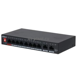 Dahua DH-PFS3010-8GT-96, неуправляемый коммутатор с PoE