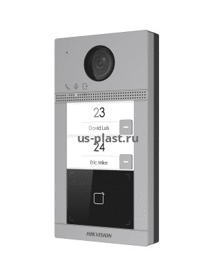 Hikvision DS-KV8213-WME1(B)/Flush, вызывная панель IP видеодомофона с Wi-Fi, врезная. Фото N2