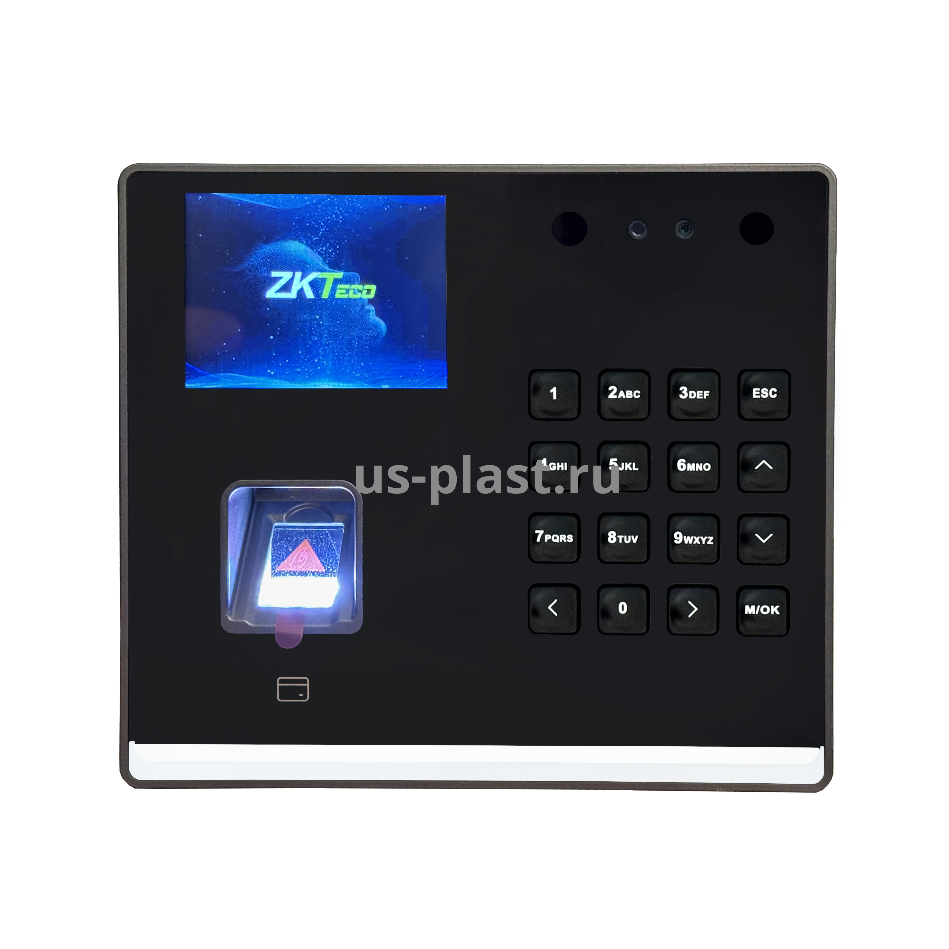 ZKTeco SenseFace M2F-LR [MF] [Wi-Fi] терминал учета рабочего времени с распознаванием лиц и отпечатков пальцев. Фото N2