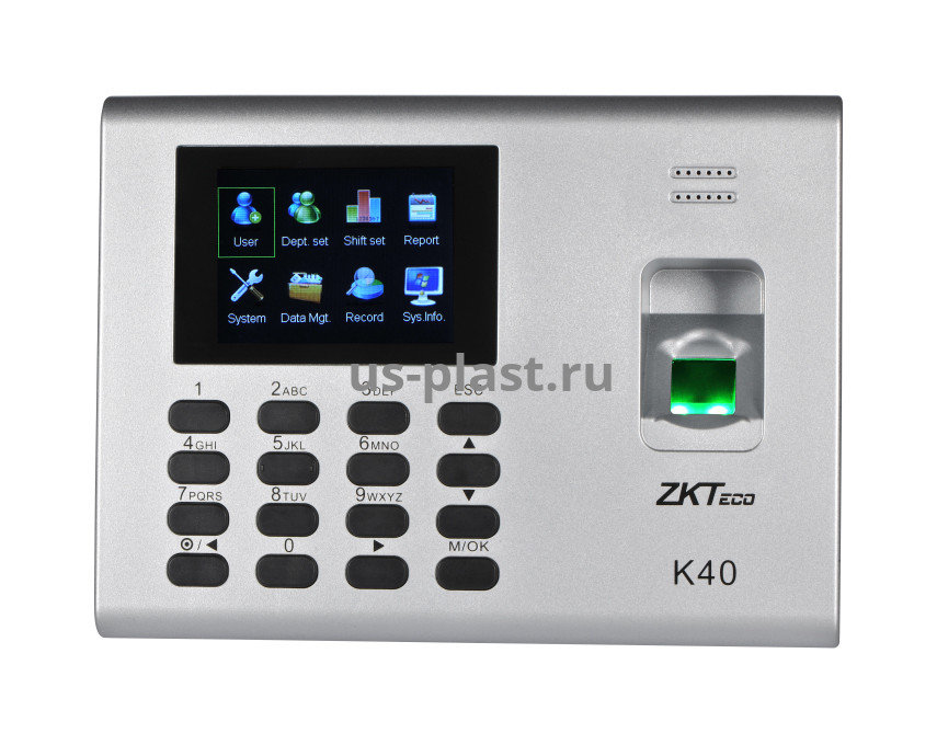 ZKTeco K40, биометрический терминал учета рабочего времени. Фото N2