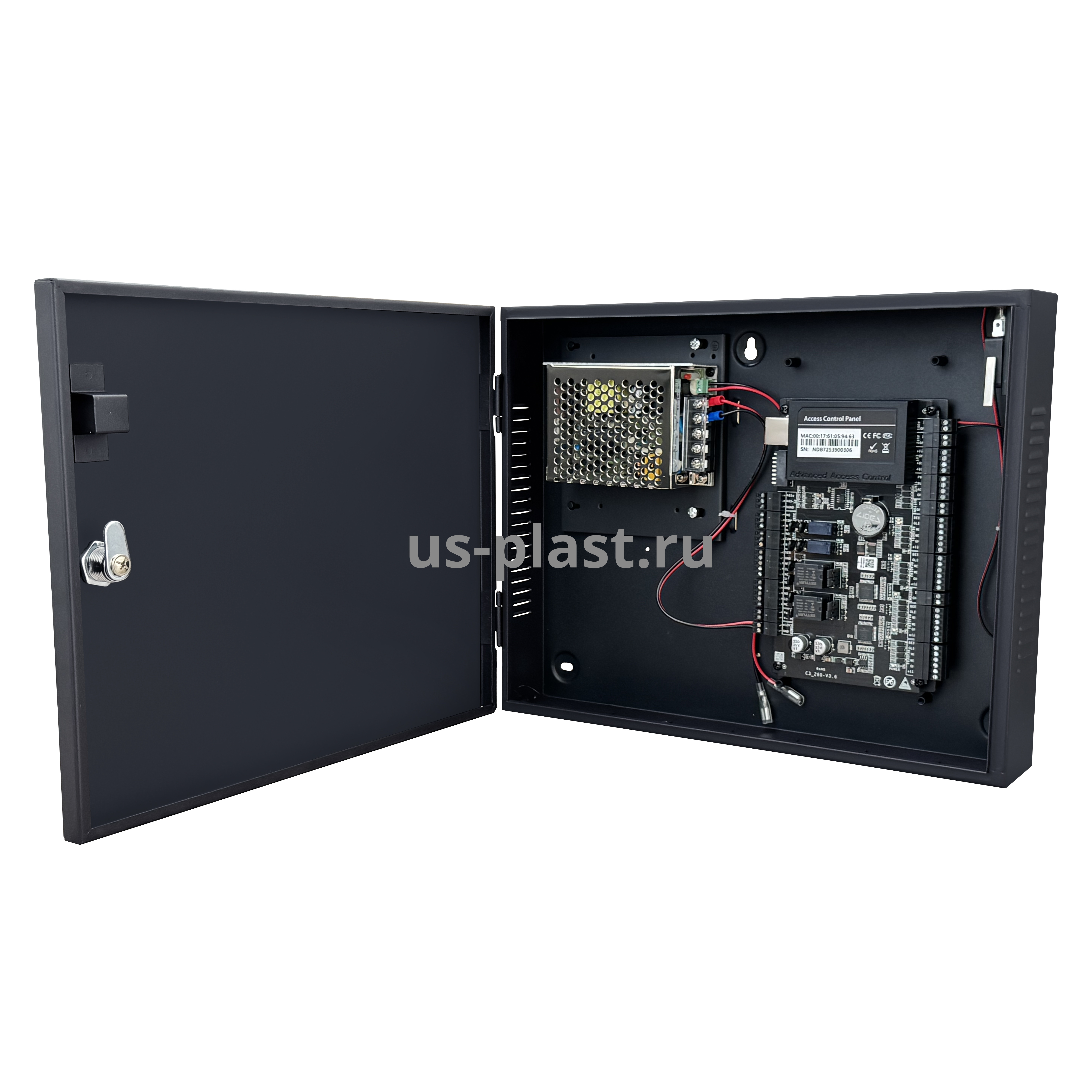 ZKTeco (TEMID) C3-200 Plus Package B, сетевой контроллер СКУД для двух дверей в монтажном боксе. Фото N5